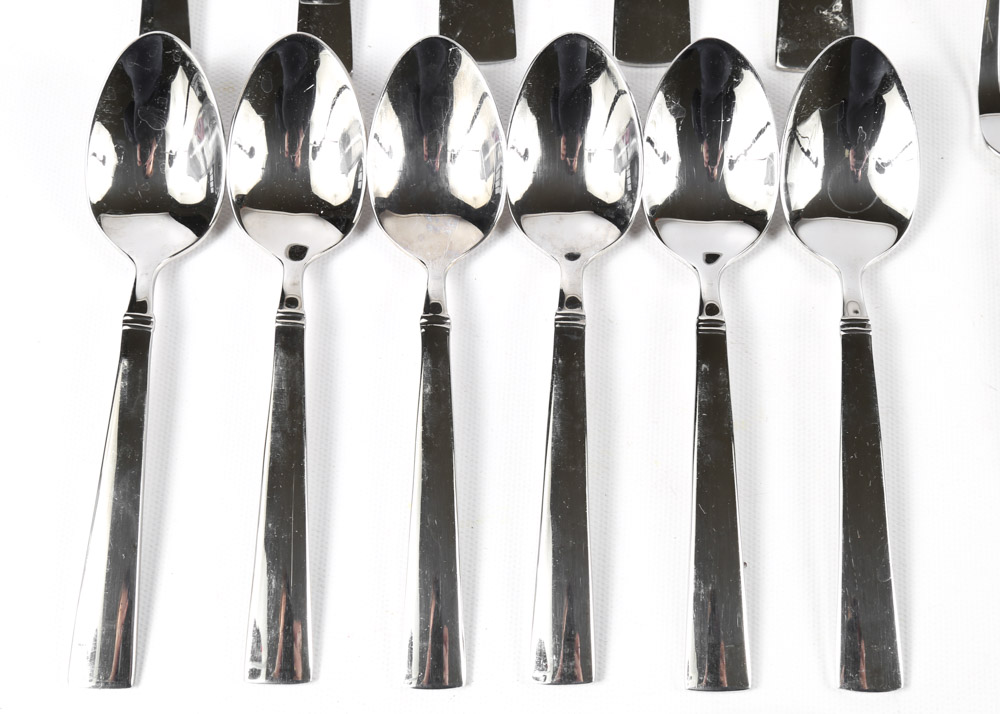 Reed & Barton Stainless Steel Flatware For Twelve