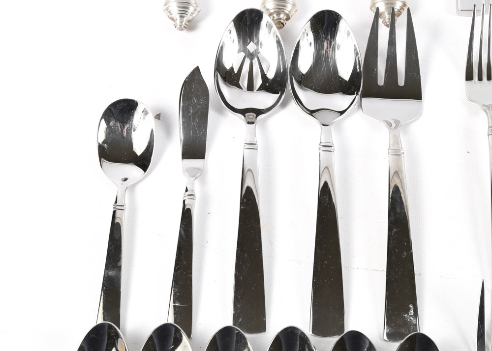 Reed & Barton Stainless Steel Flatware For Twelve