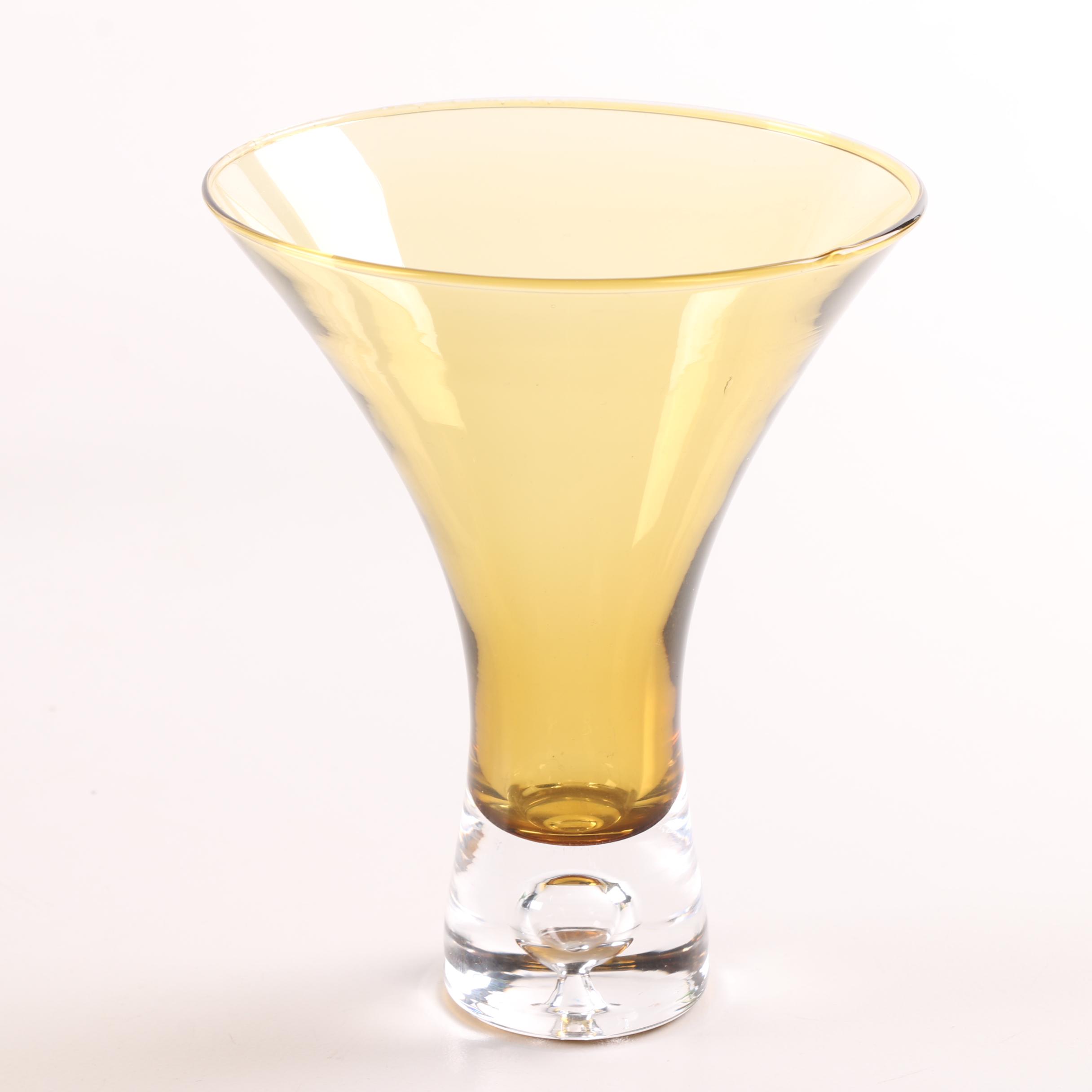 Contemporary Colored Martini Glasses