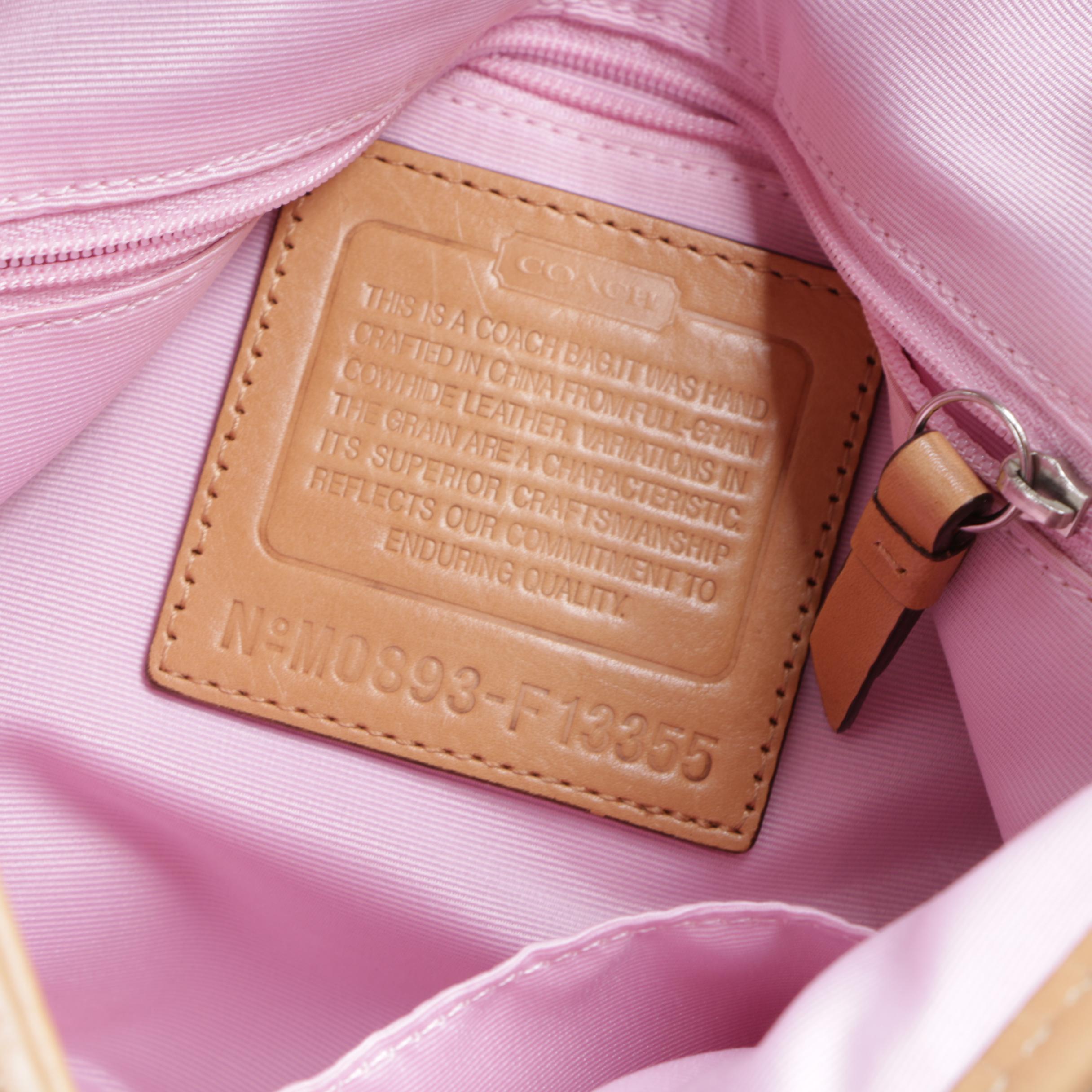 Coach Soho Bleecker Tan Leather Buckle Flap Duffle Crossbody Messenger Bag