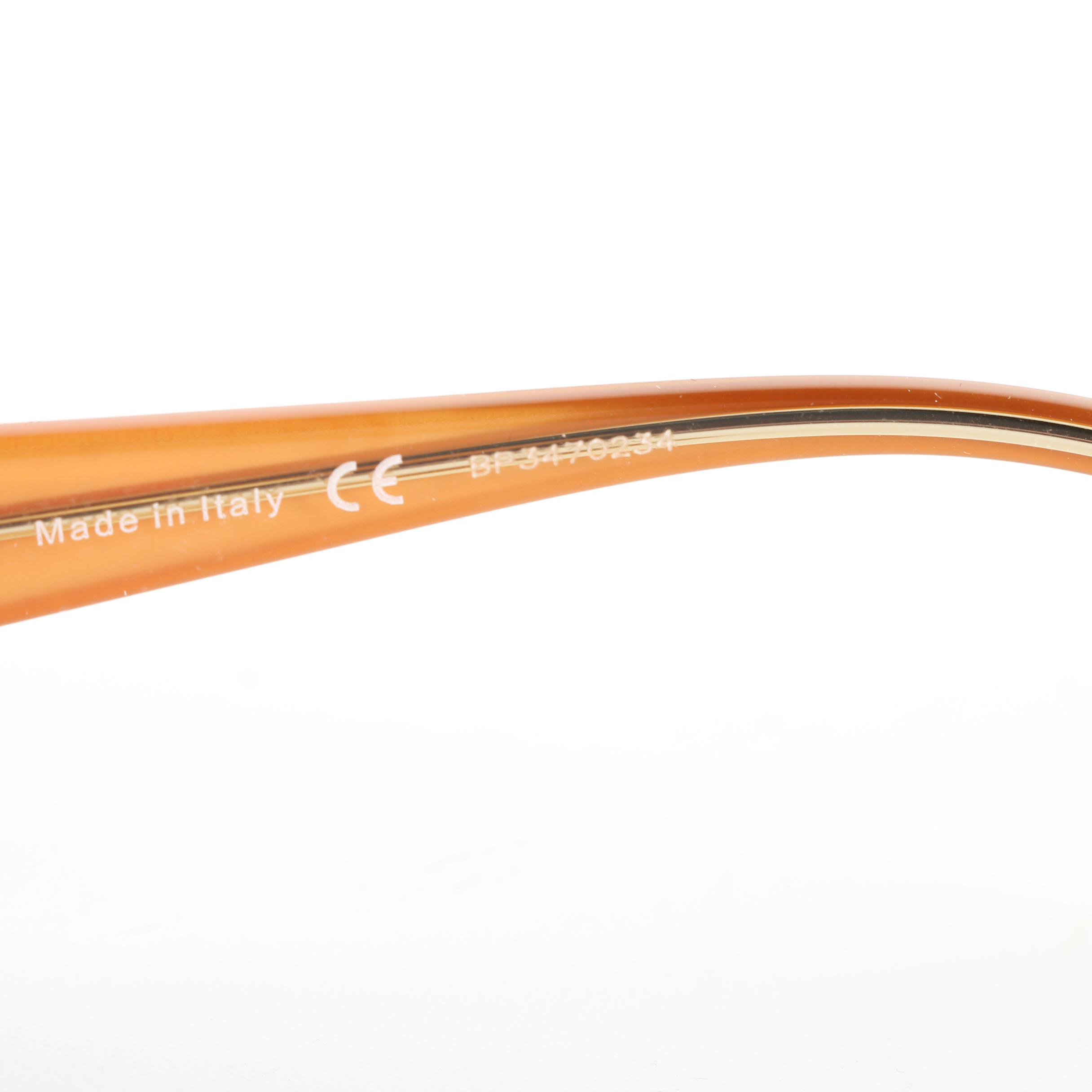 Prada VPR 221 Black and Orange Eyeglasses with Case