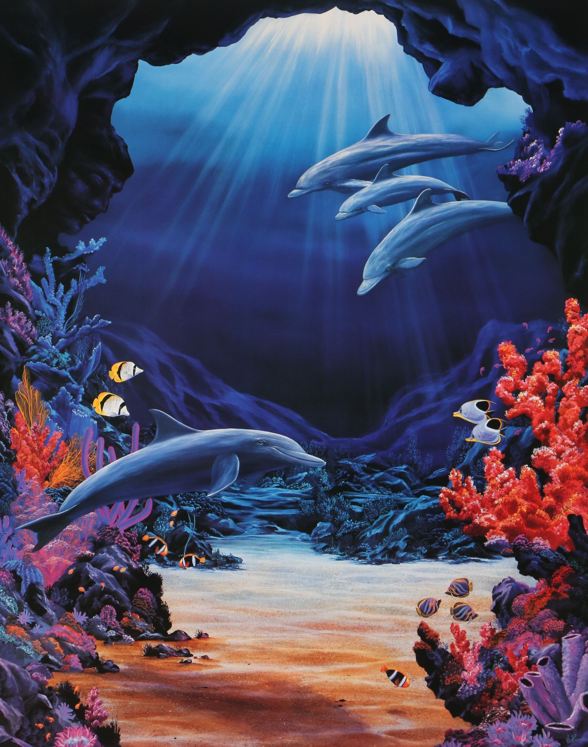 1993 Offset Lithograph After Eric Van Raemdonck "Gratitude"