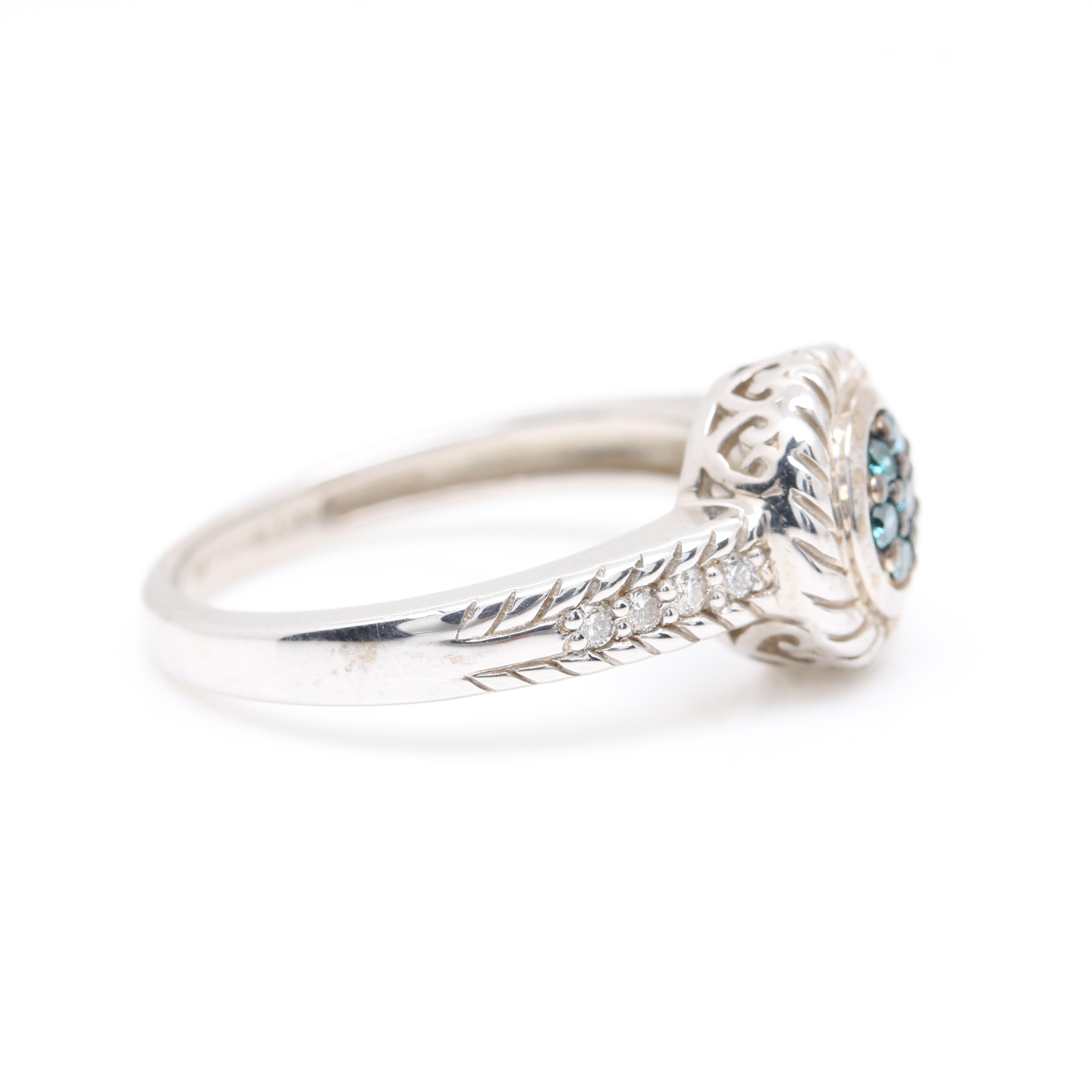 Kate McCullar Sterling Silver Diamond Ring