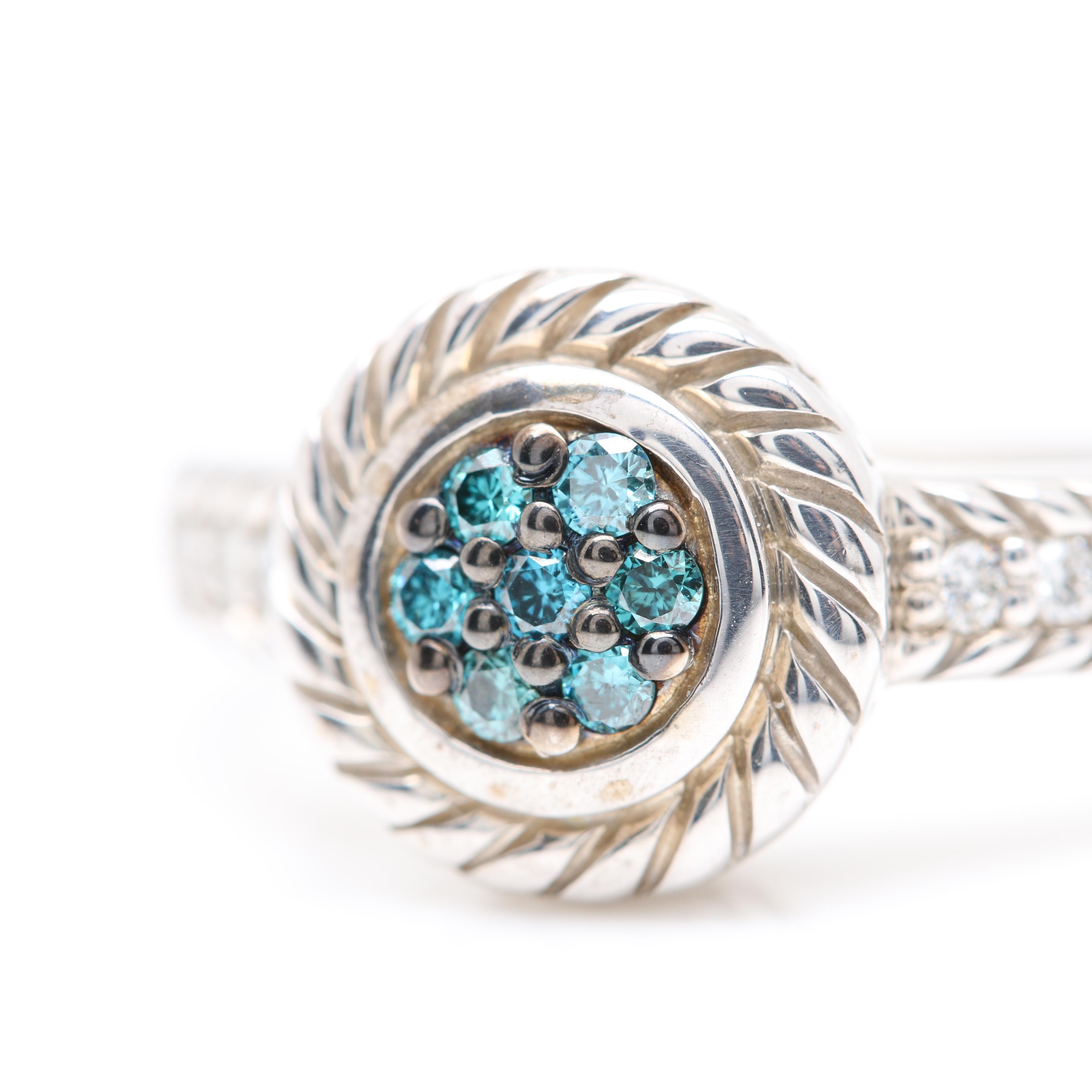 Kate McCullar Sterling Silver Diamond Ring