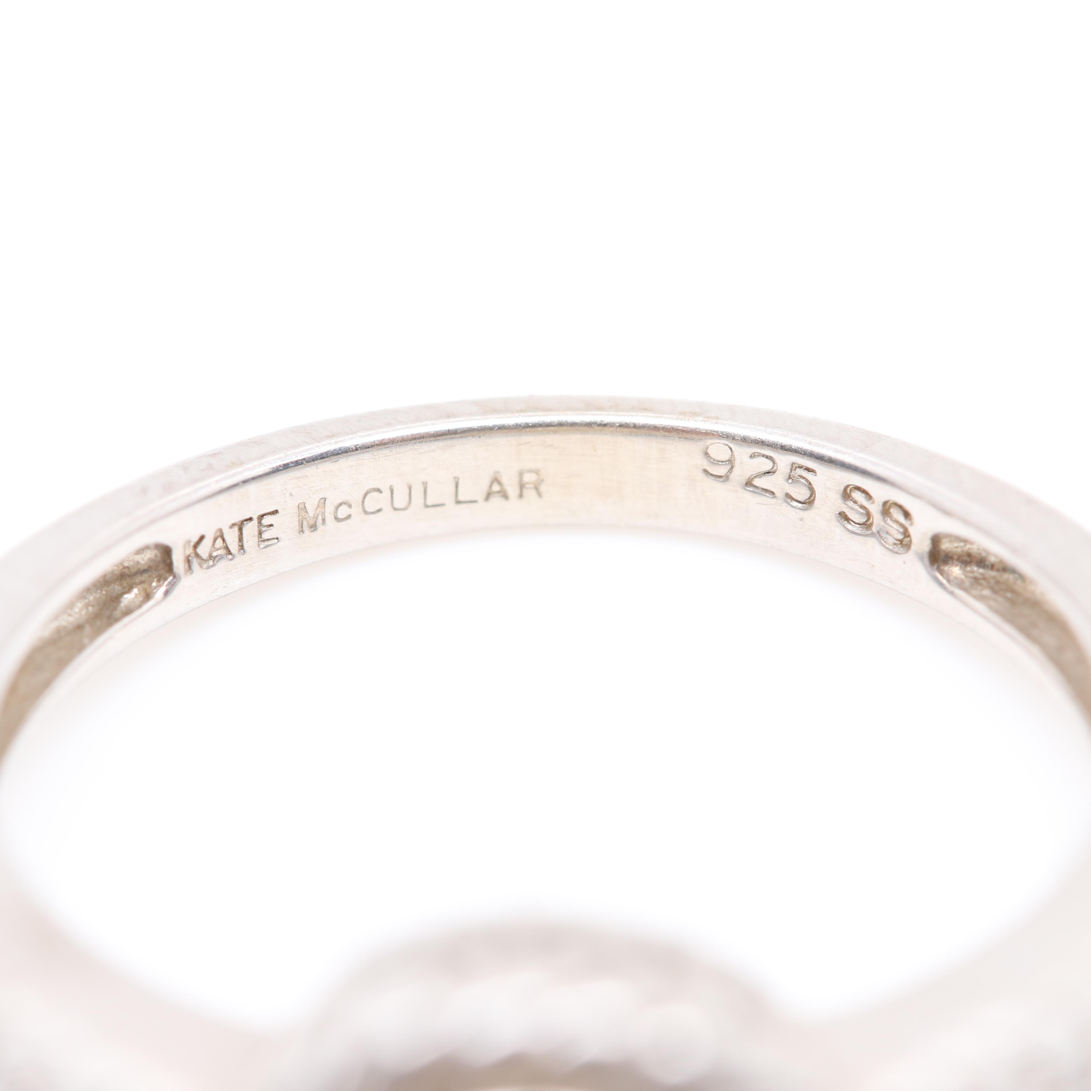 Kate McCullar Sterling Silver Diamond Ring