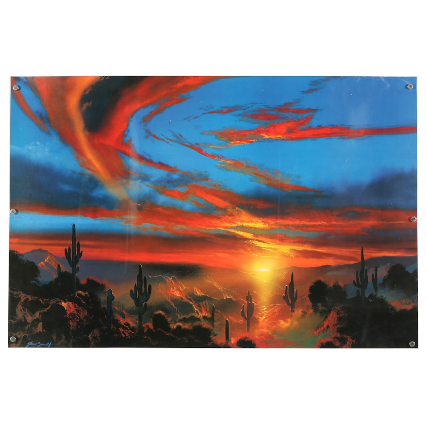 Offset Lithograph After Dale Terbush "When You See a Sign from Heaven"