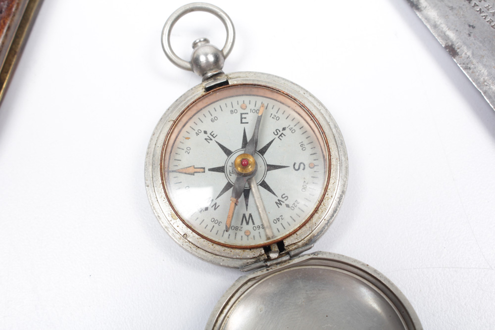 Vintage Case Pocket Knives, Kitchen Knife and Compass