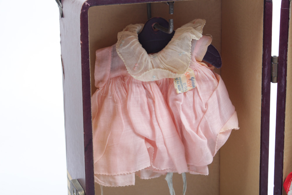 Vintage Shirley Temple Doll, Clothes and Trunk