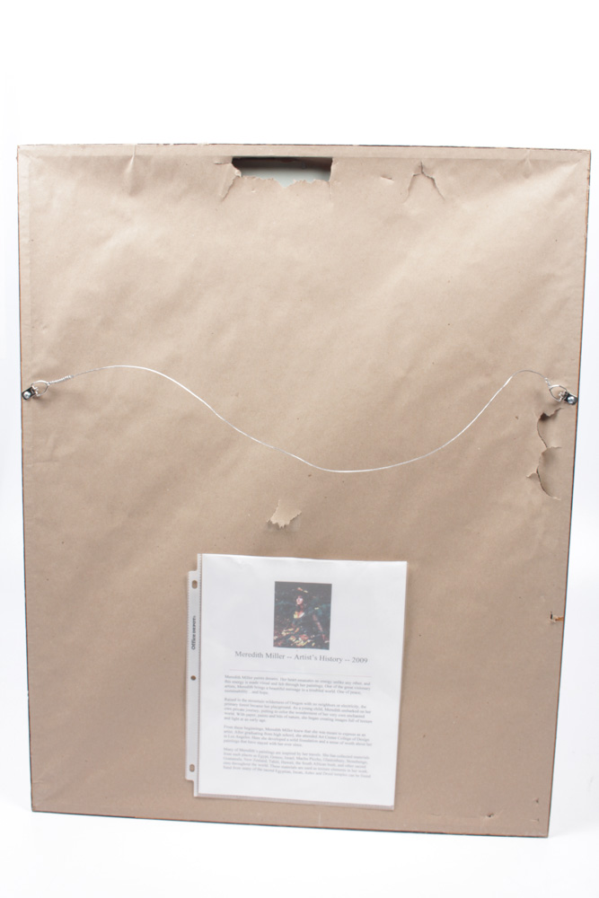 Vintage Meredith Miller Cityscape Watercolor