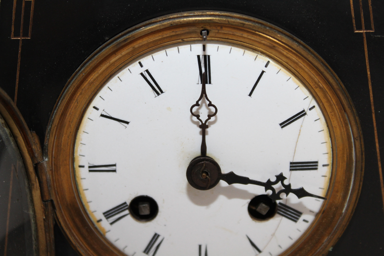 Classic Victorian Figural Mantle Clock