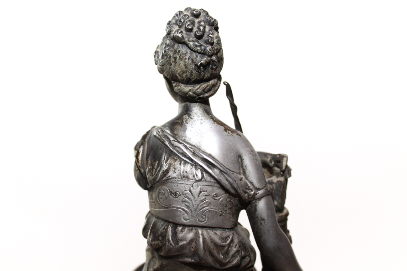 Classic Victorian Figural Mantle Clock