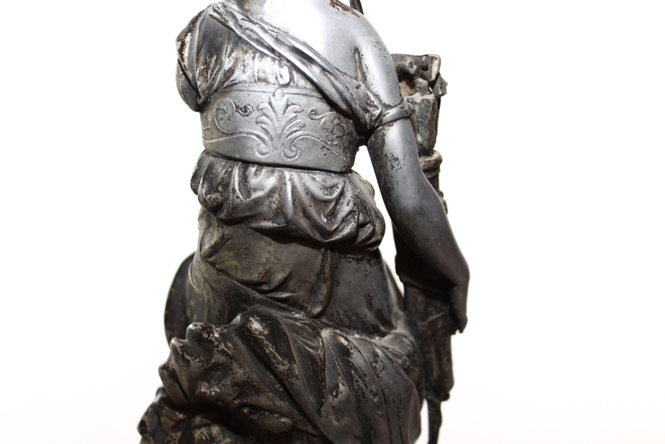 Classic Victorian Figural Mantle Clock