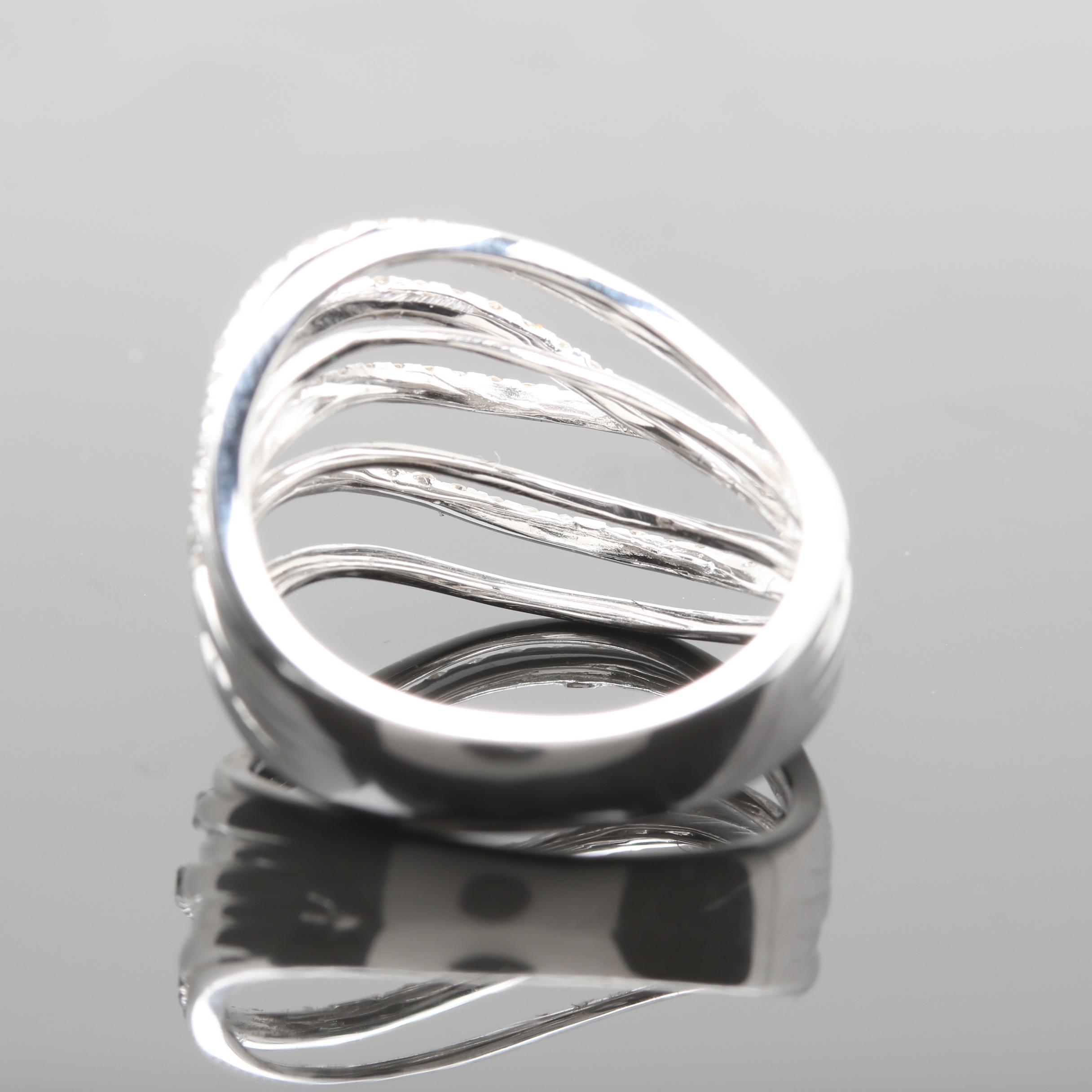 14K White Gold Diamond Ring