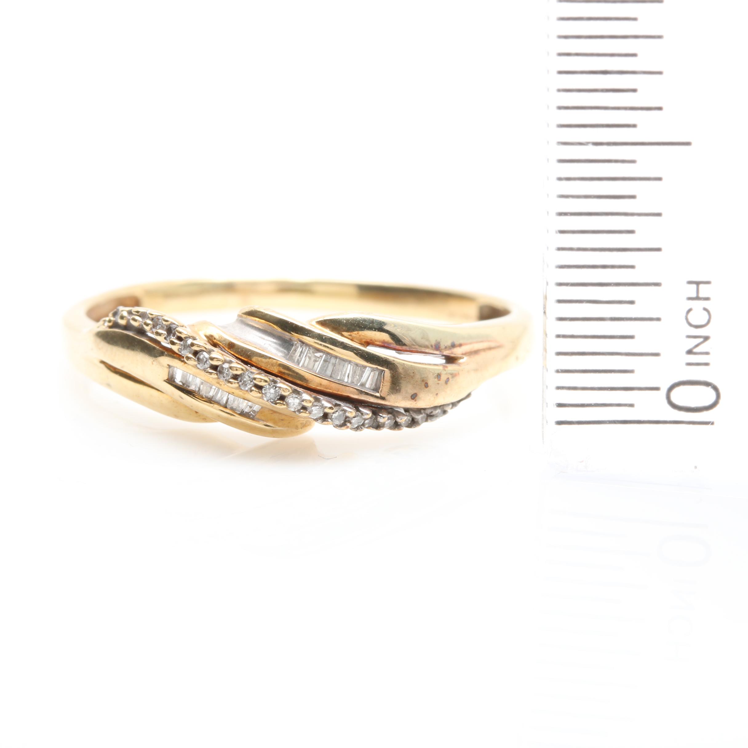10K Yellow Gold Diamond Ring