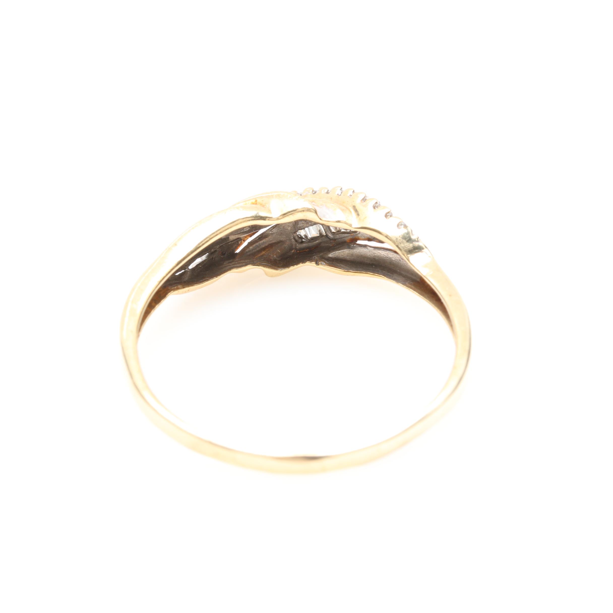 10K Yellow Gold Diamond Ring