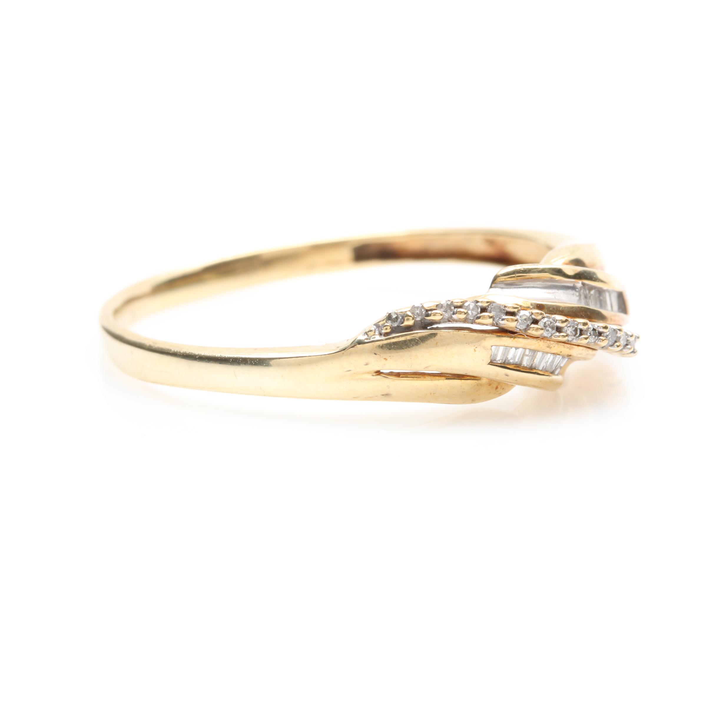 10K Yellow Gold Diamond Ring