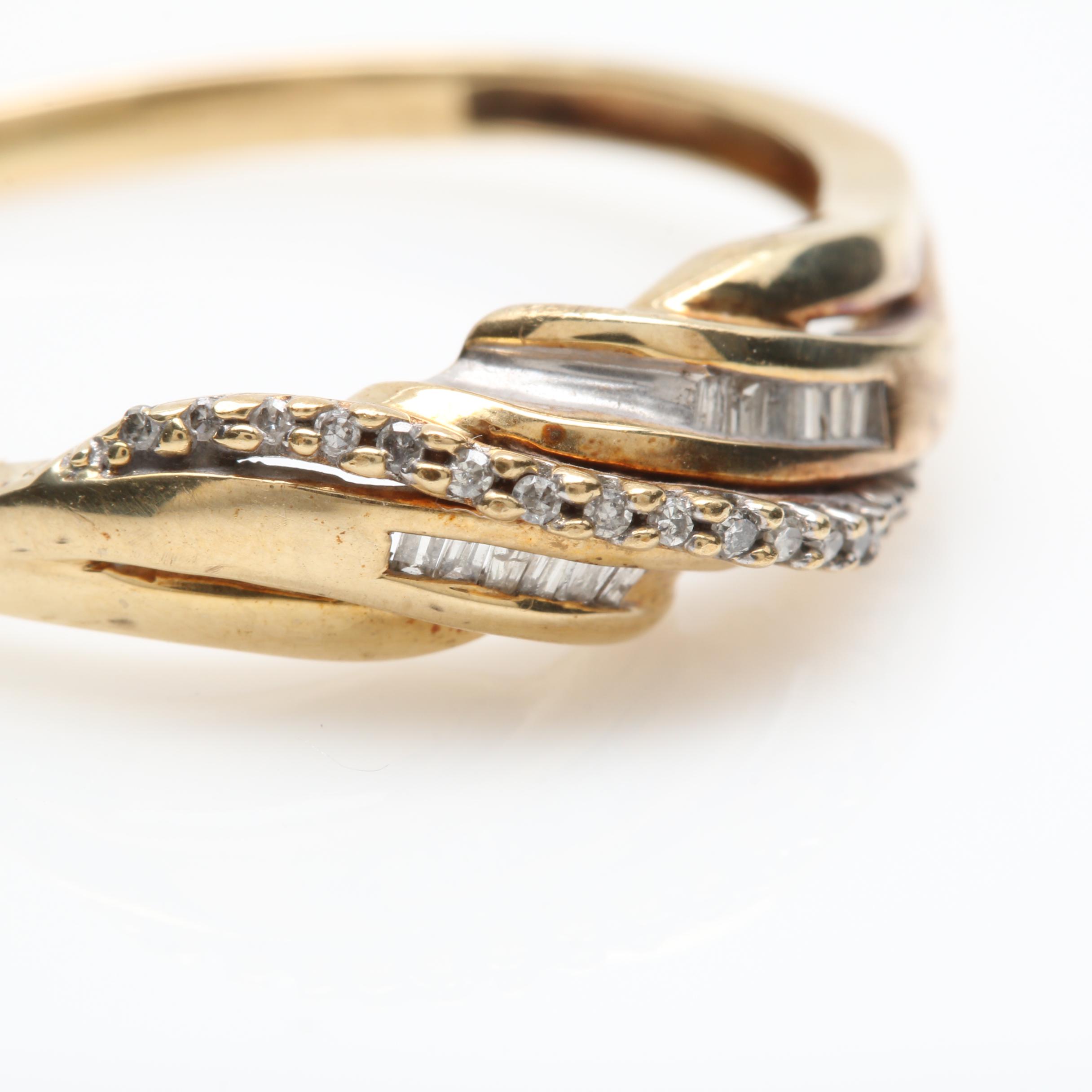 10K Yellow Gold Diamond Ring