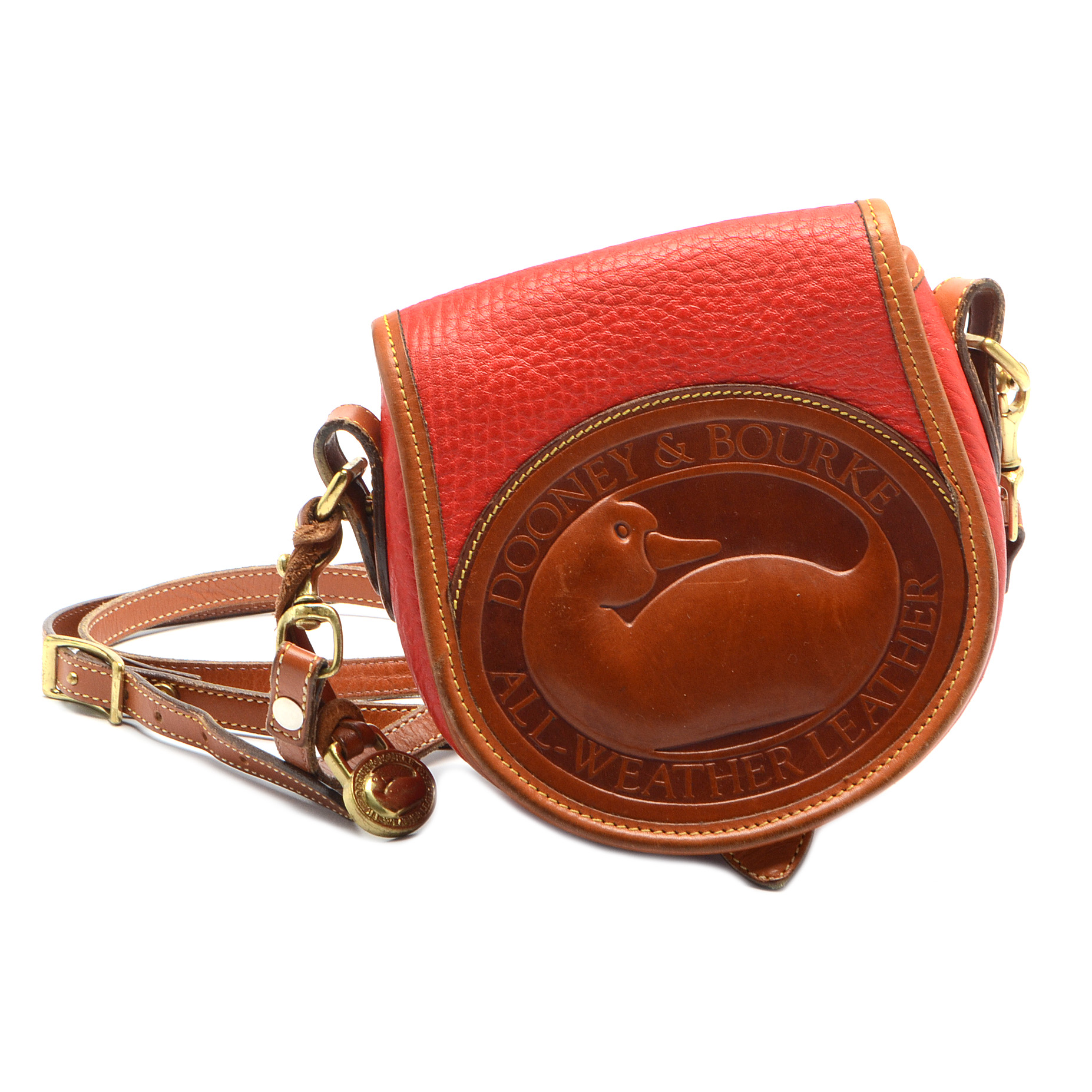 Dooney & Bourke All-Weather Leather Duck Logo Crossbody Bag