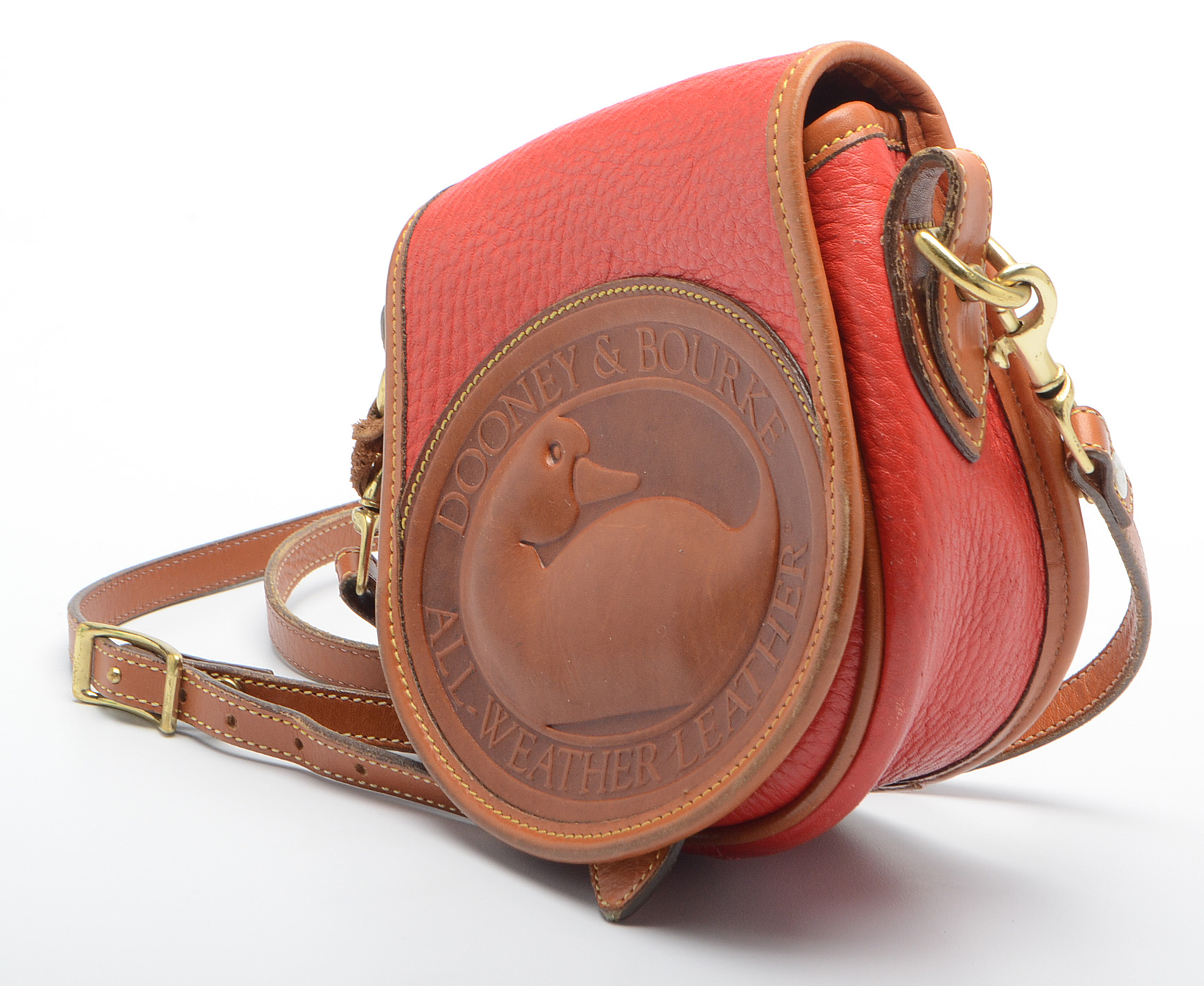 Dooney & Bourke All-Weather Leather Duck Logo Crossbody Bag