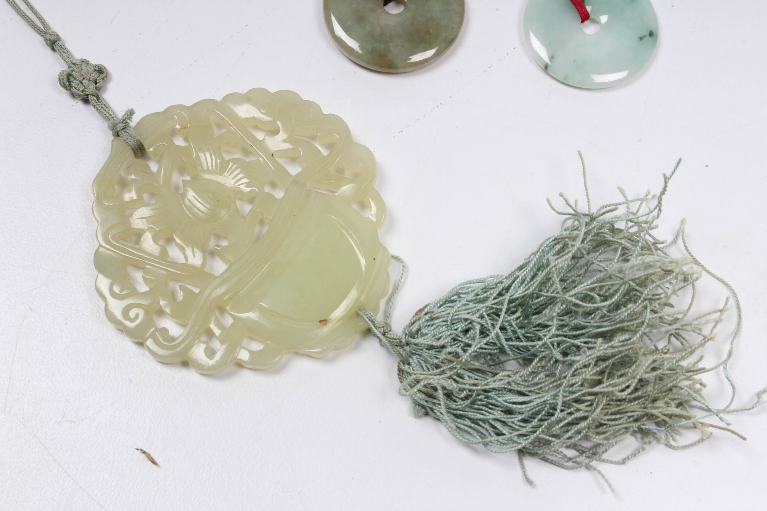 Pendants in Jade and Bowenite