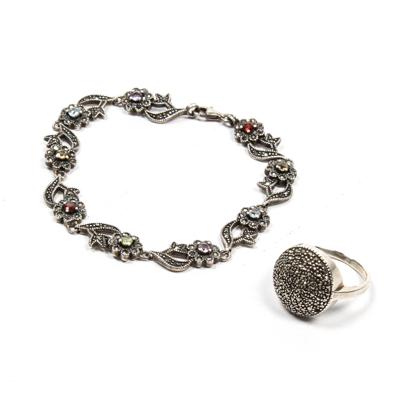 Sterling Silver and Marcasite Jewelry