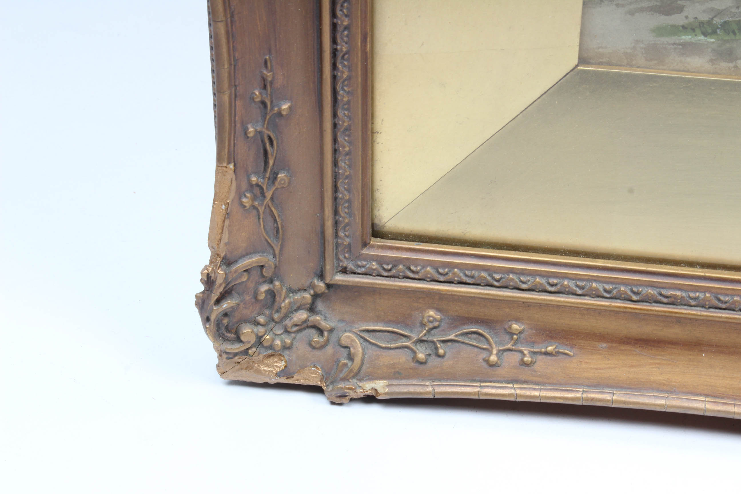 Jan van Couver Watercolor Painting of Dutch Seascape