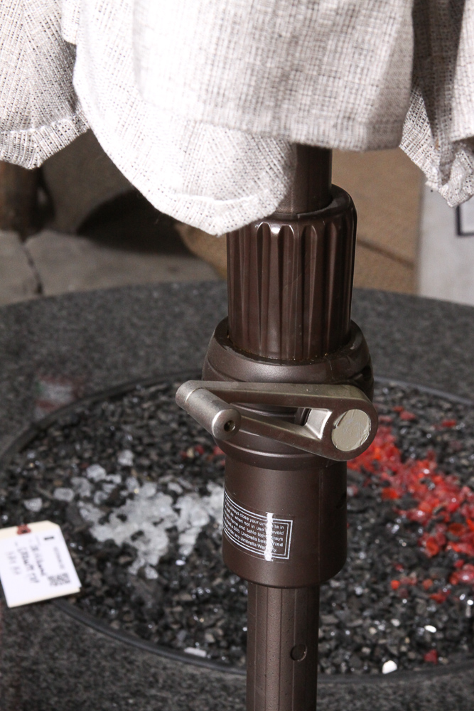 Summer Classics Contemporary Patio Chairs, Side Table and Umbrella