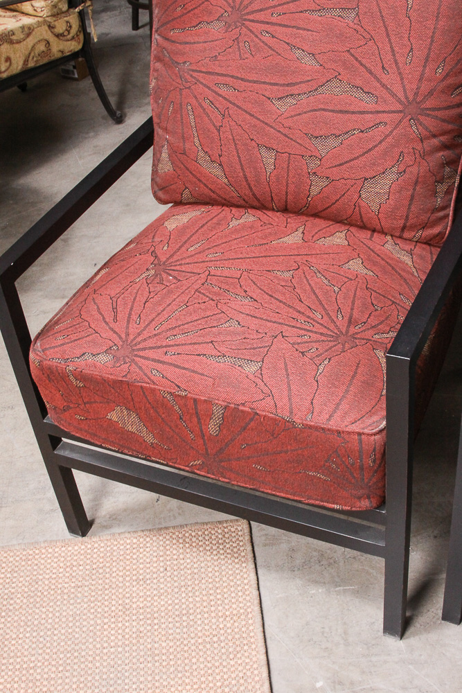 Summer Classics Contemporary Patio Chairs, Side Table and Umbrella