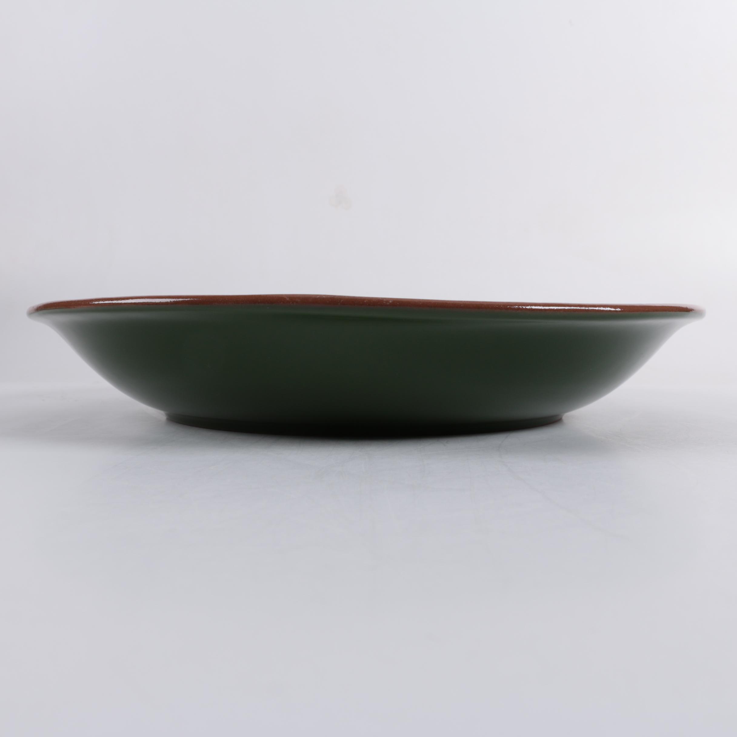 Pottery Barn "Olive" Pasta Bowls and Serving Bowl