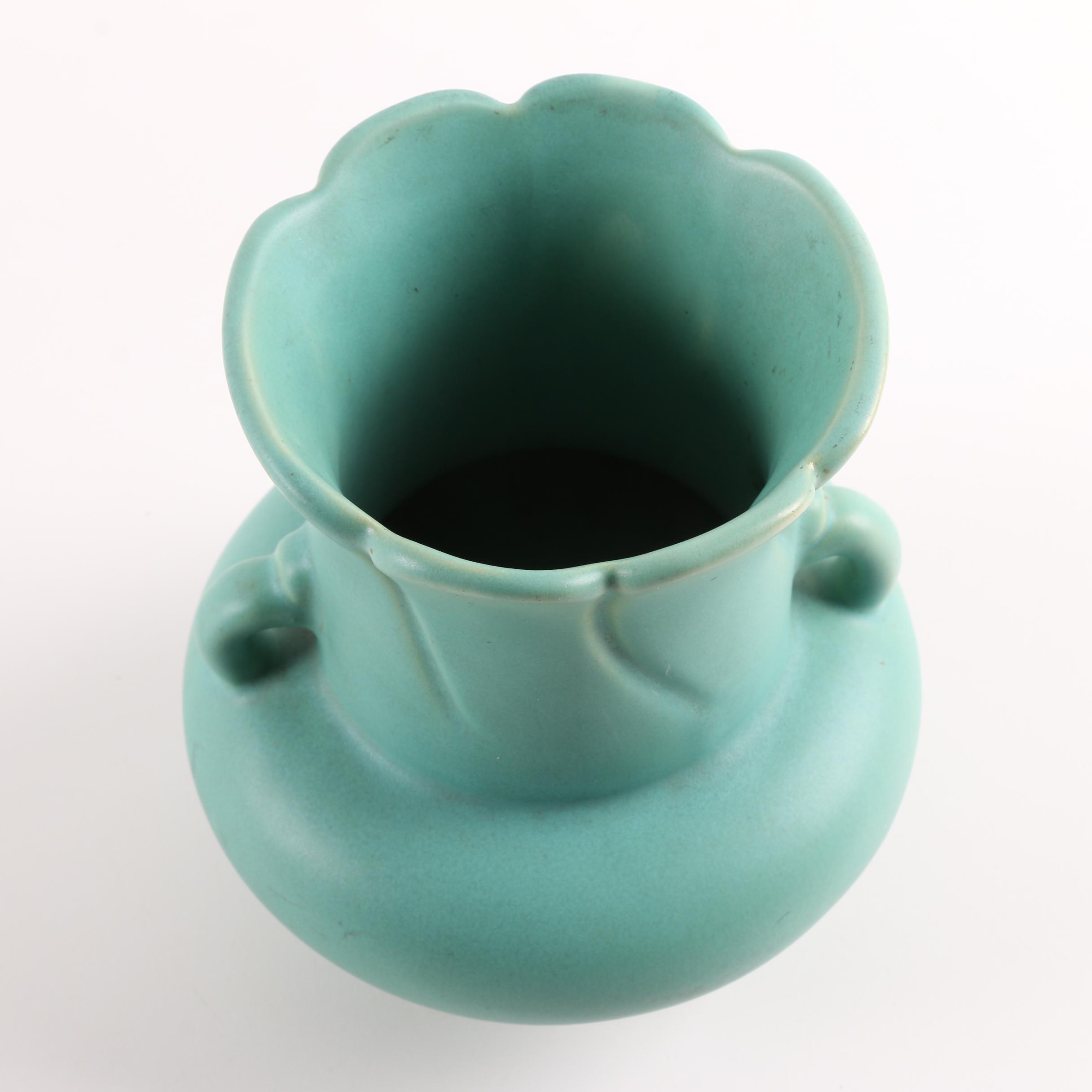 1930s Weller Pottery "Dorland" and "Velva"  Vases