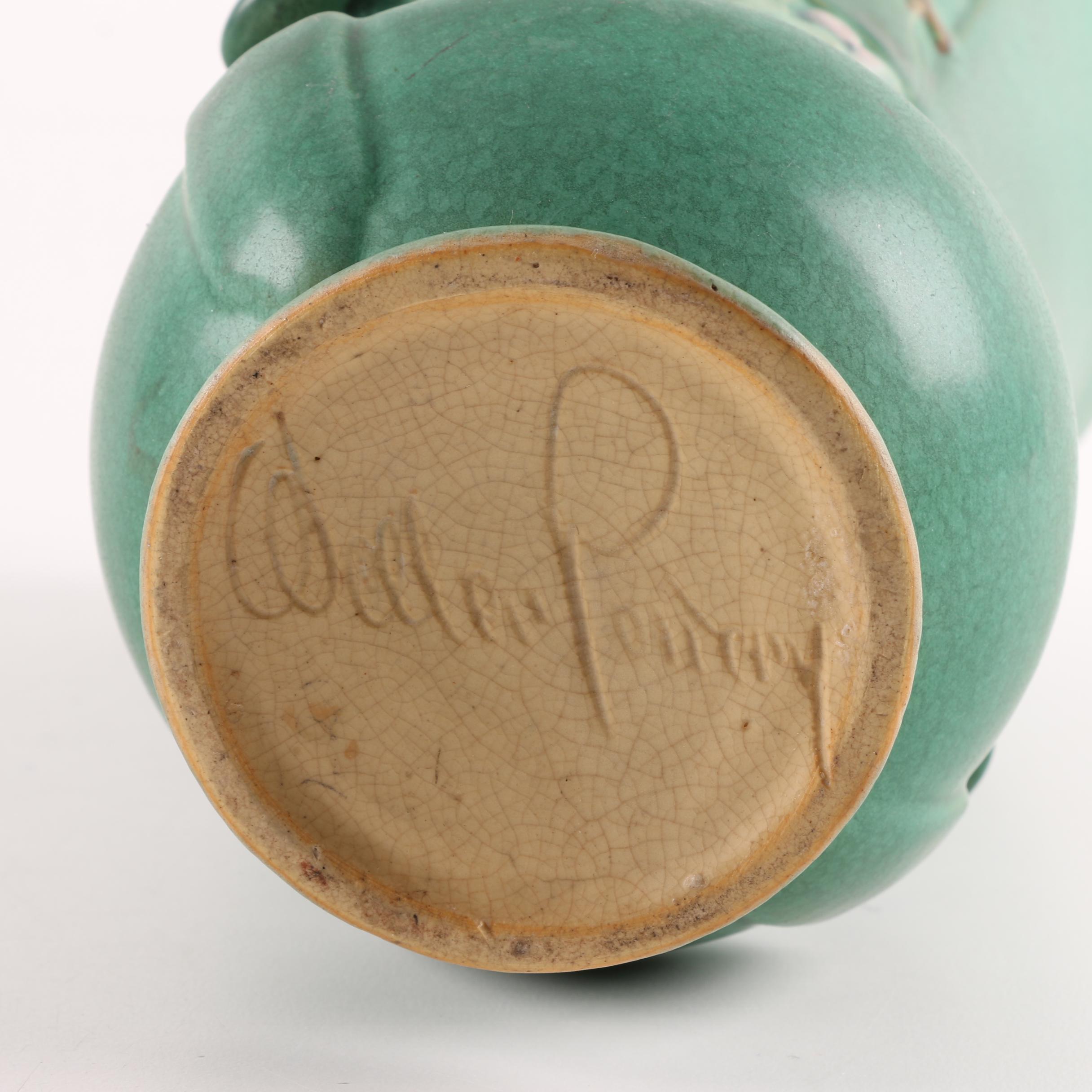 1930s Weller Pottery "Dorland" and "Velva"  Vases