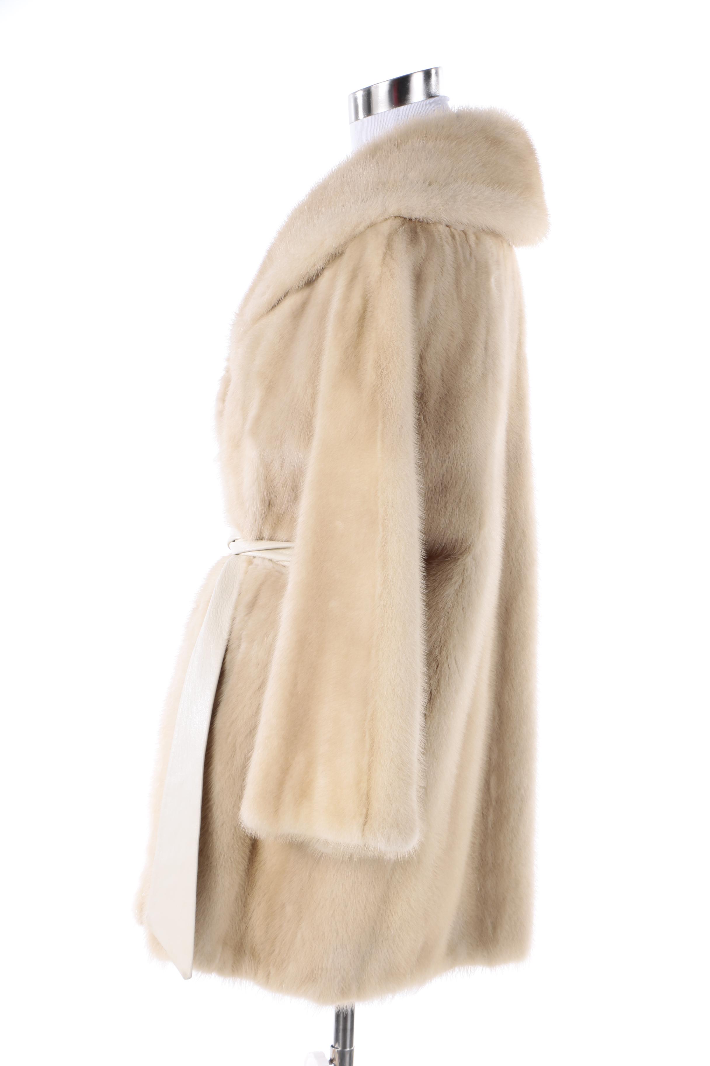 Women's Vintage Perlstein Fur Co. Blonde Mink Fur Coat