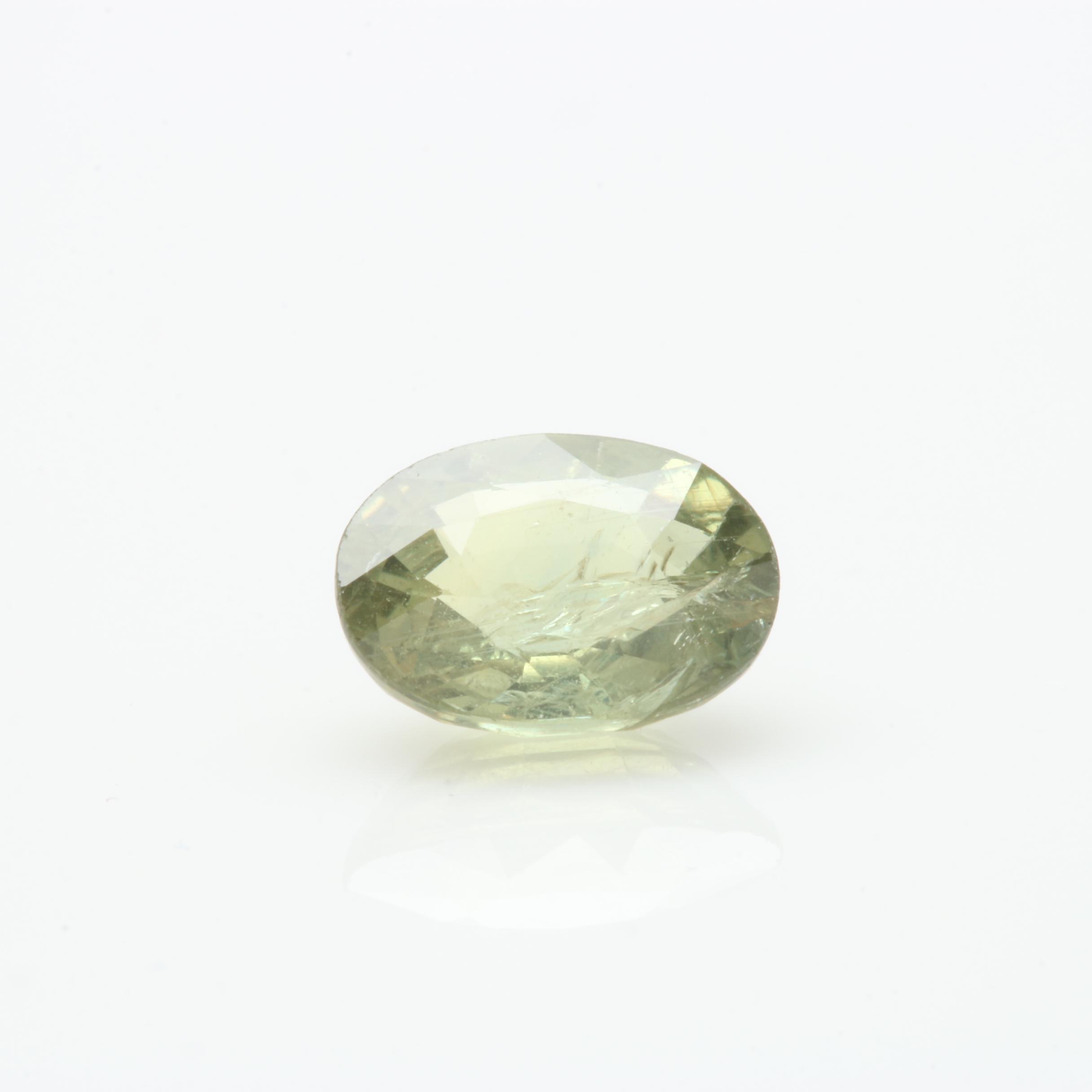 Loose 1.35 CT and 1.40 CT Natural Green Sapphires