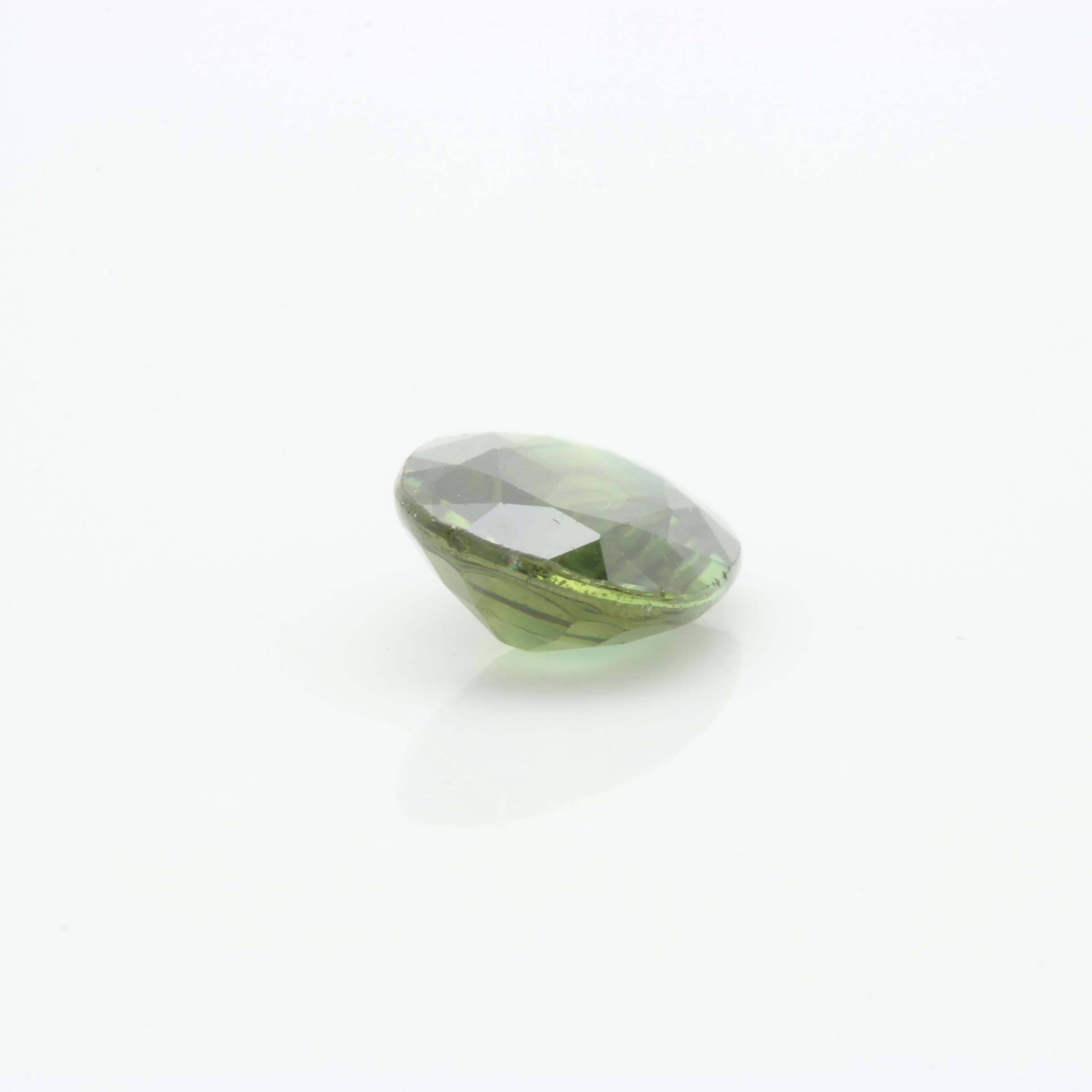 Loose 1.35 CT and 1.40 CT Natural Green Sapphires