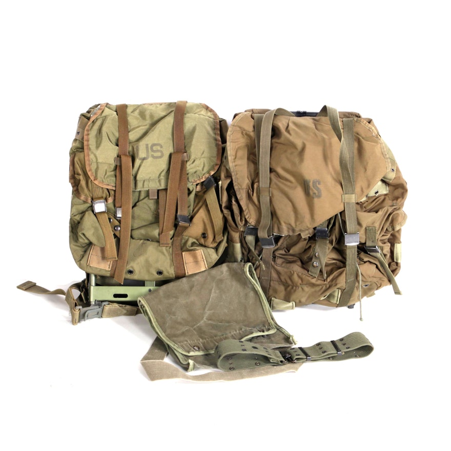 Military Style Backpack Collection with Shoulder Bag