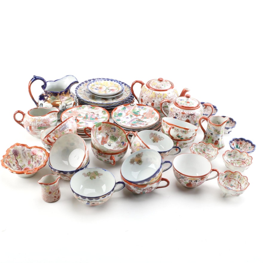 Hand-Embellished Japanese Porcelain Tableware