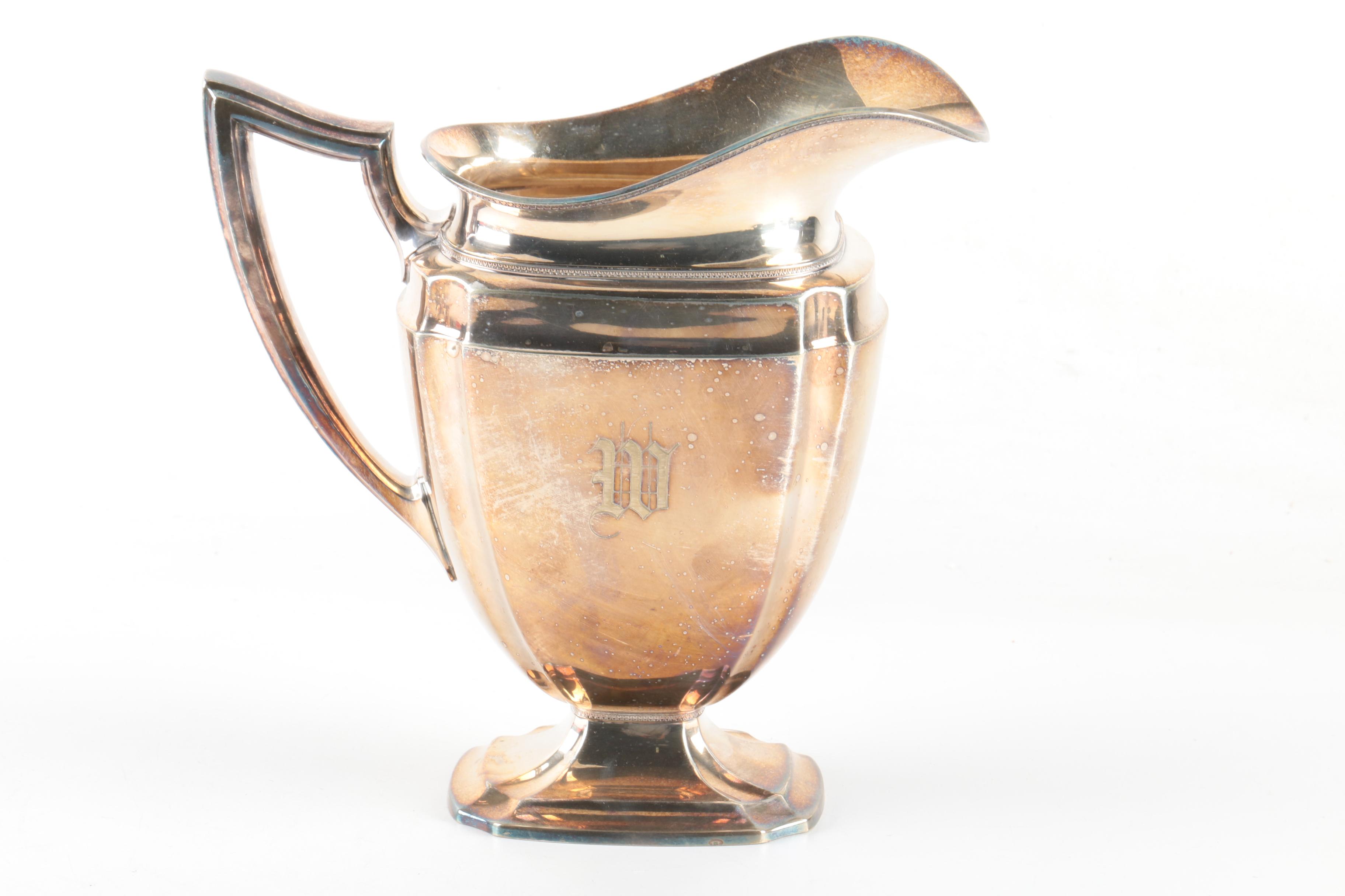 Wallace Melford "Castledon" Silver Plate Pitchers and Assorted Serveware