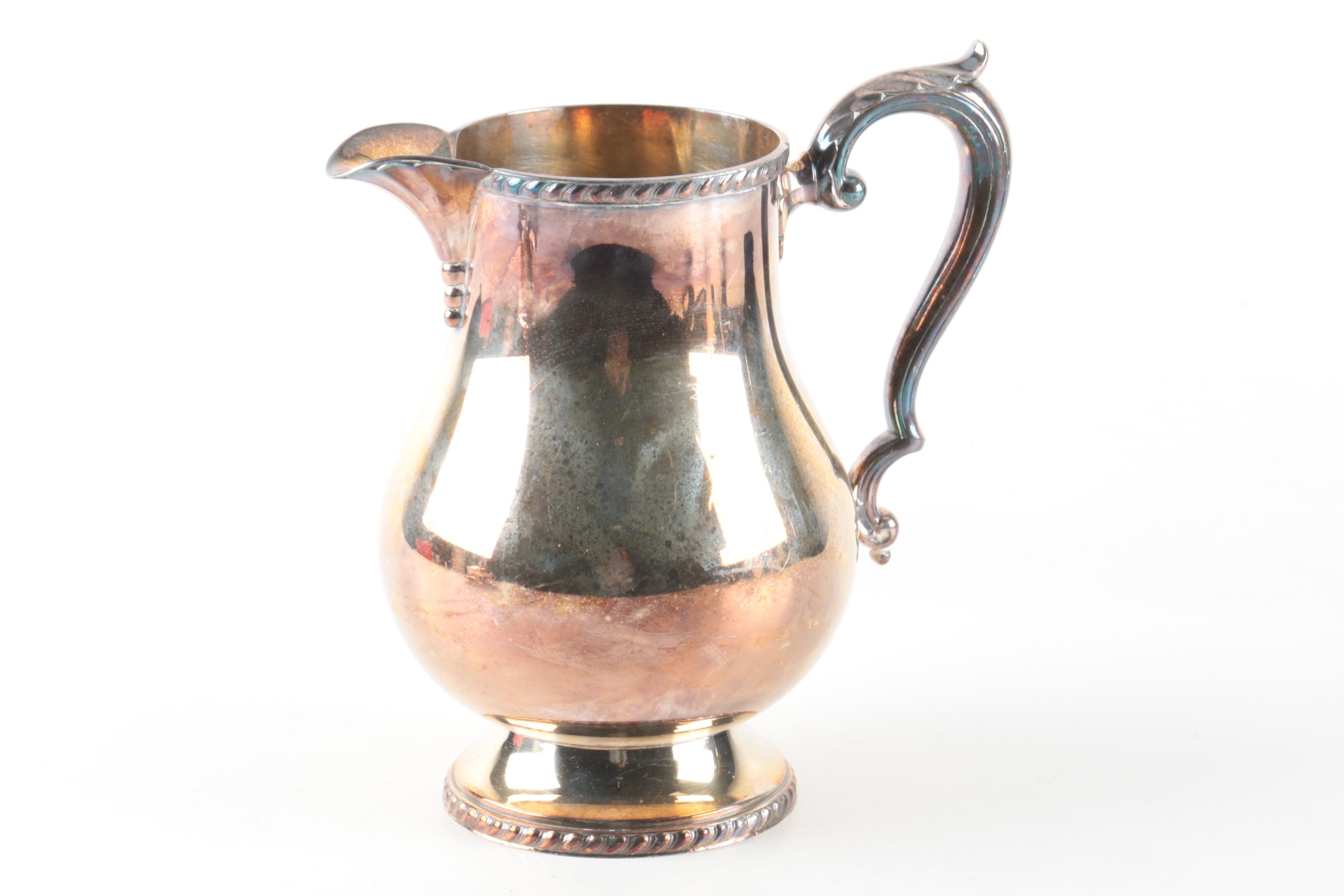 Wallace Melford "Castledon" Silver Plate Pitchers and Assorted Serveware