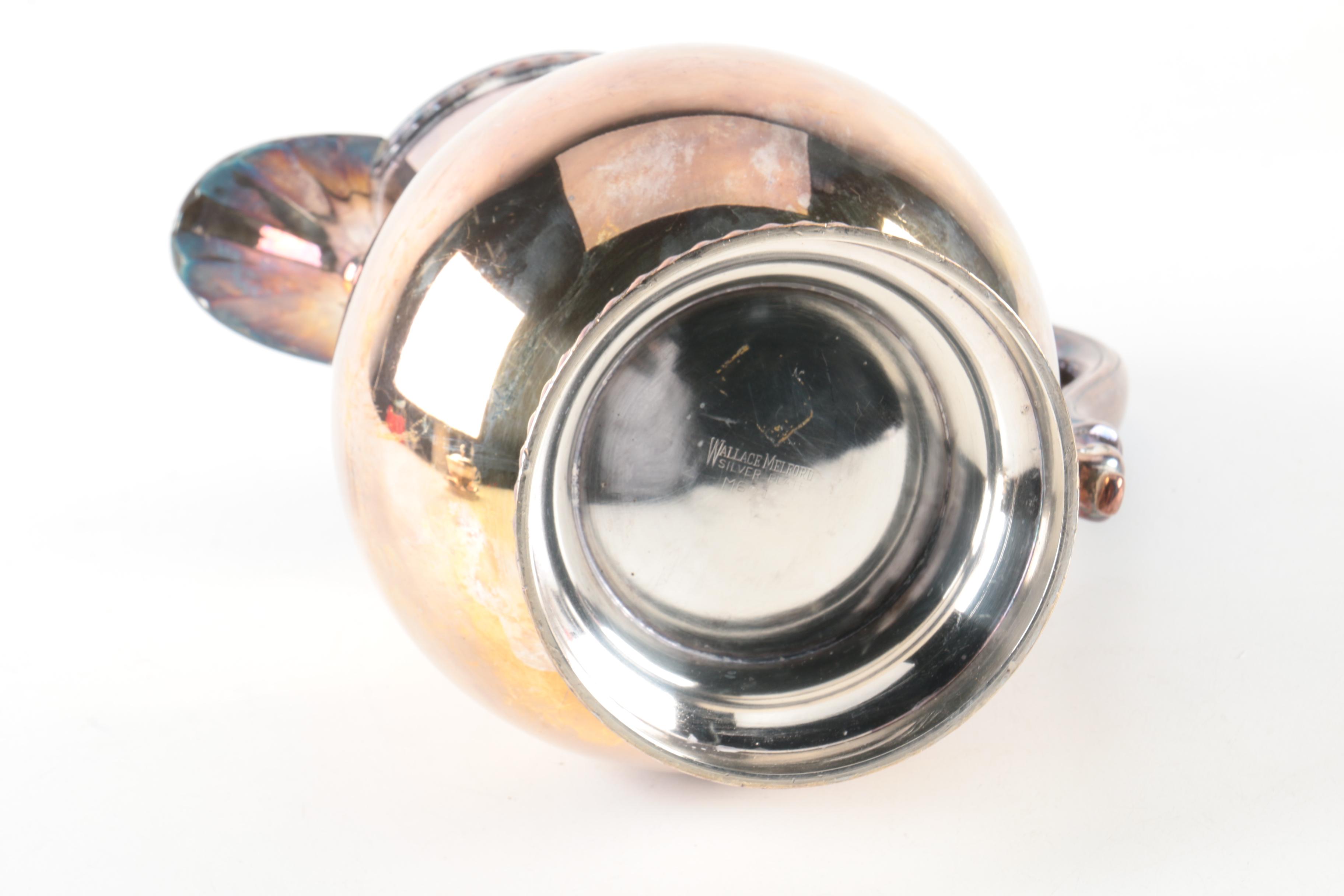 Wallace Melford "Castledon" Silver Plate Pitchers and Assorted Serveware