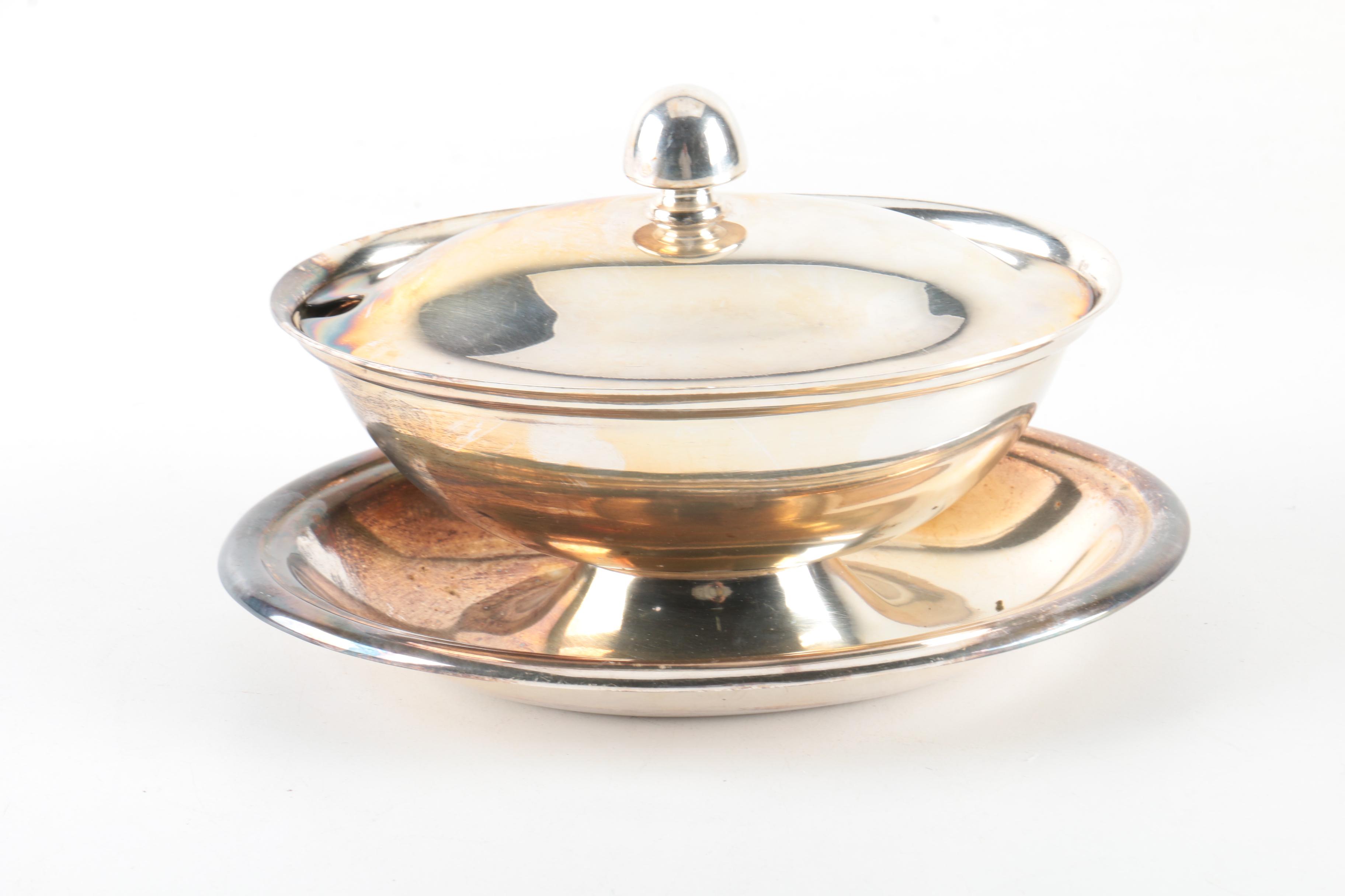 Wallace Melford "Castledon" Silver Plate Pitchers and Assorted Serveware