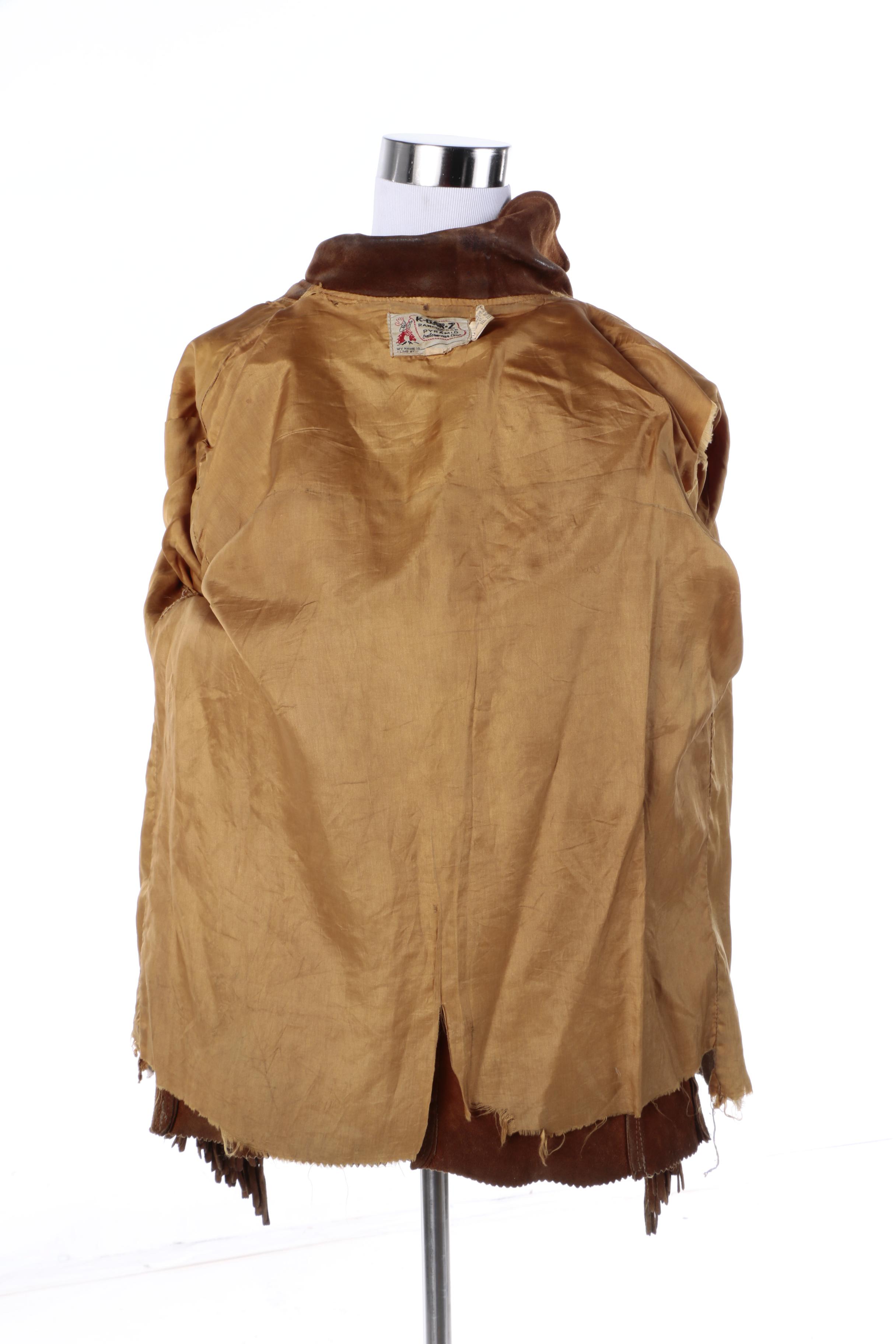 Men's Vintage K-Bar-Z Ranchwear by Pyramid Outerwear Corp Brown Suede Jacket