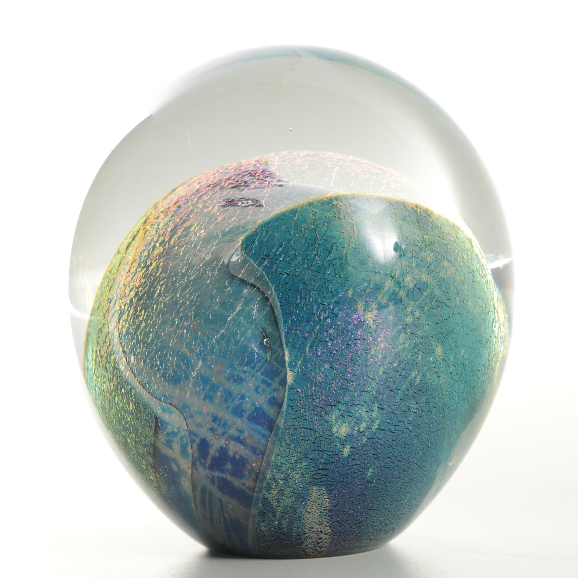 Vintage Eickholt Abstract and Murano Style Aquarium Paperweights