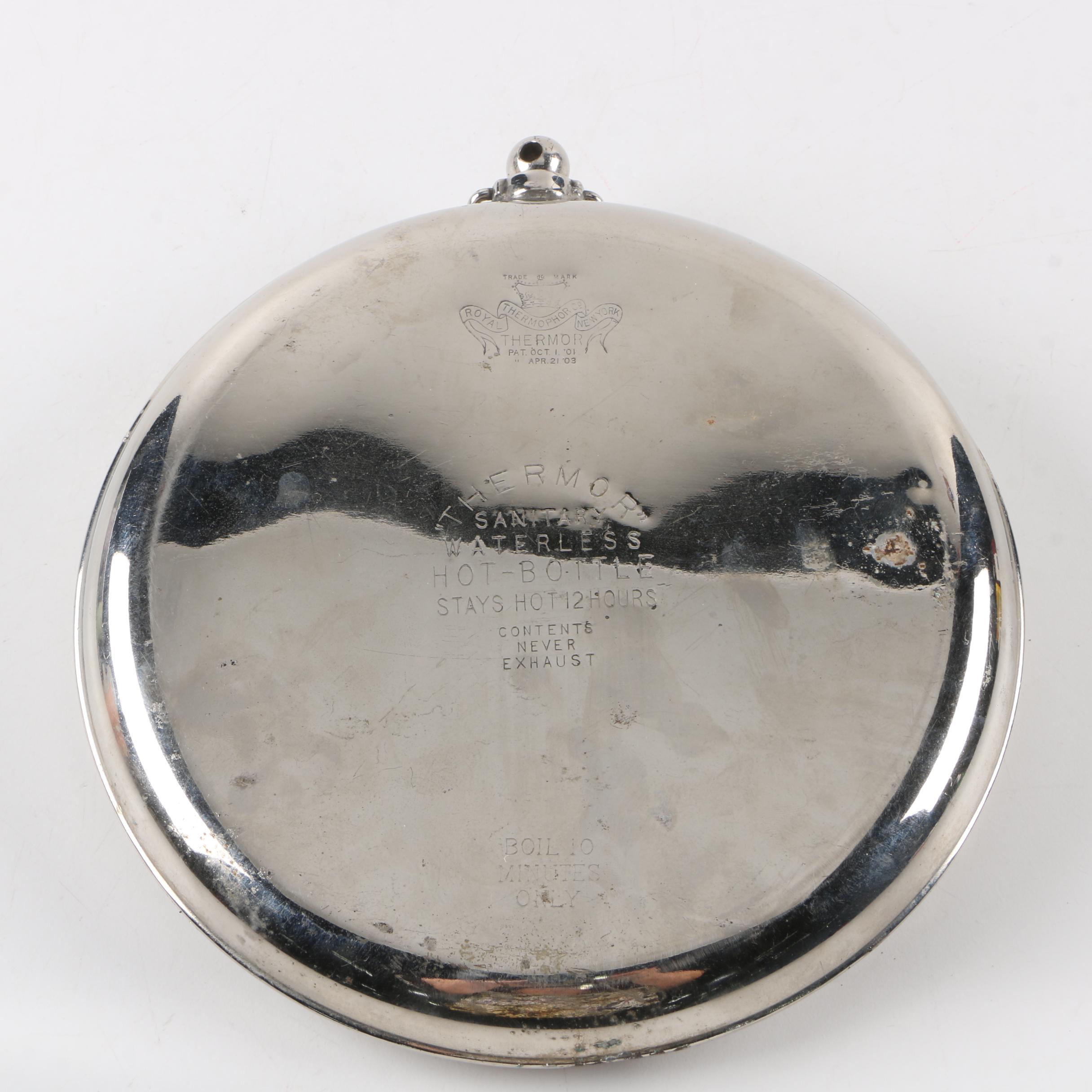 Antique Royal Thermophor Co. Thermor Sanitary Waterless Hot Bottle