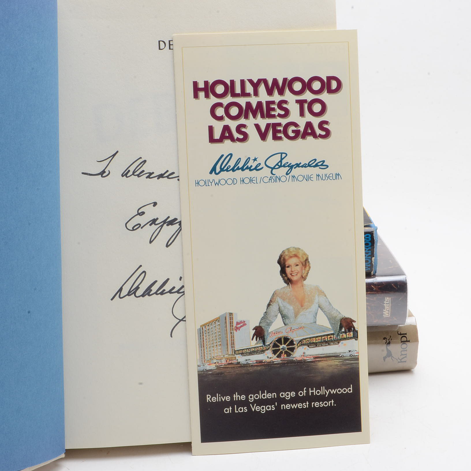 Signed Hollywood Starlet Memoirs including Bacall, Reynolds, and Garland
