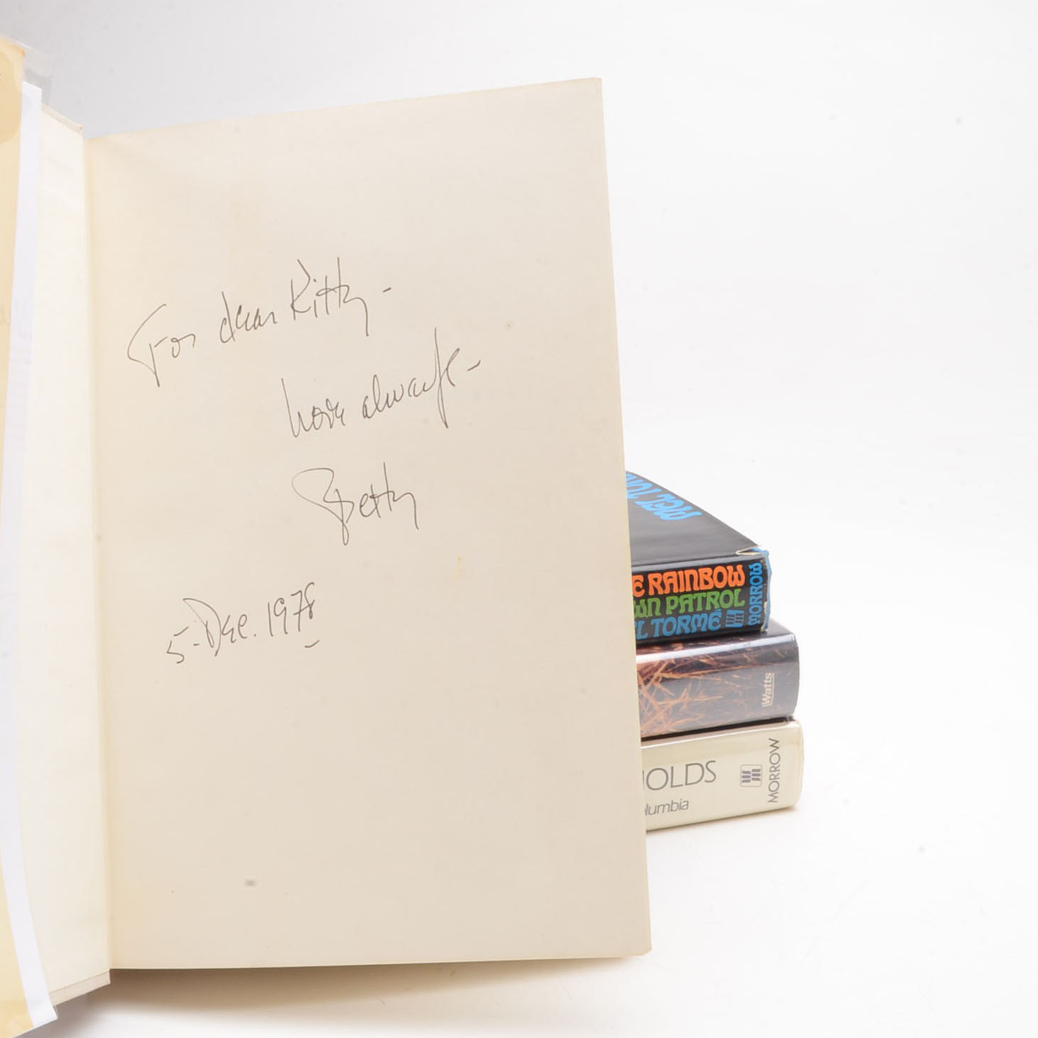 Signed Hollywood Starlet Memoirs including Bacall, Reynolds, and Garland