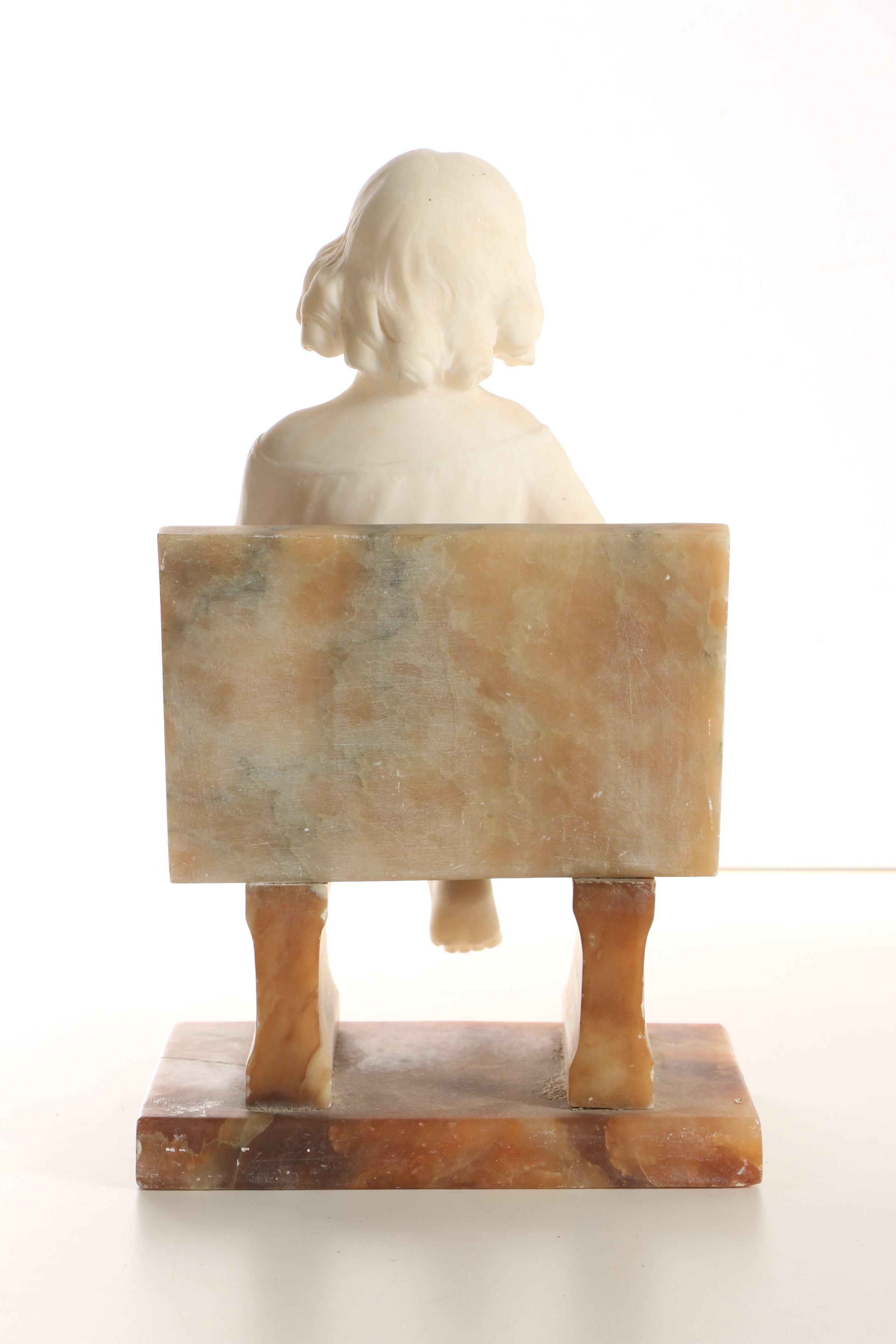 Alabaster Sculpture Seated Figure