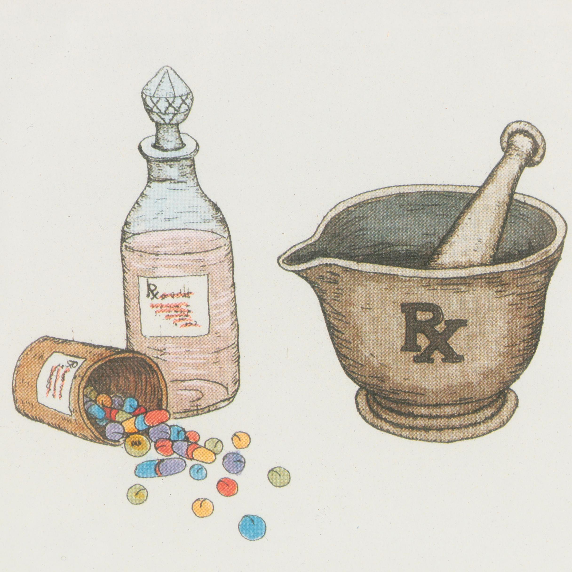 Martha Harrison Limited Edition Offset Lithograph "Filling Station"