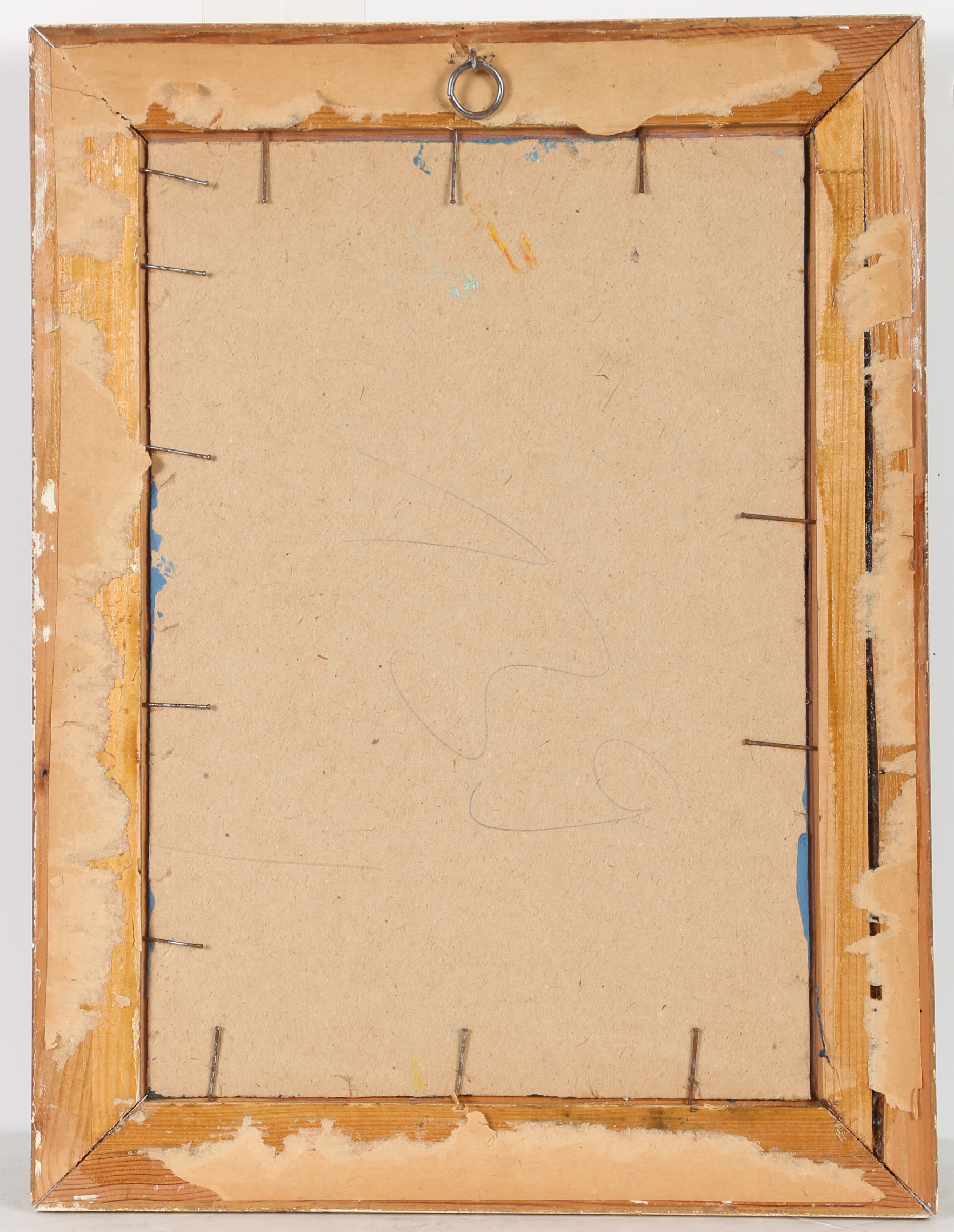 20th Century Cubist Style Acrylic Painting