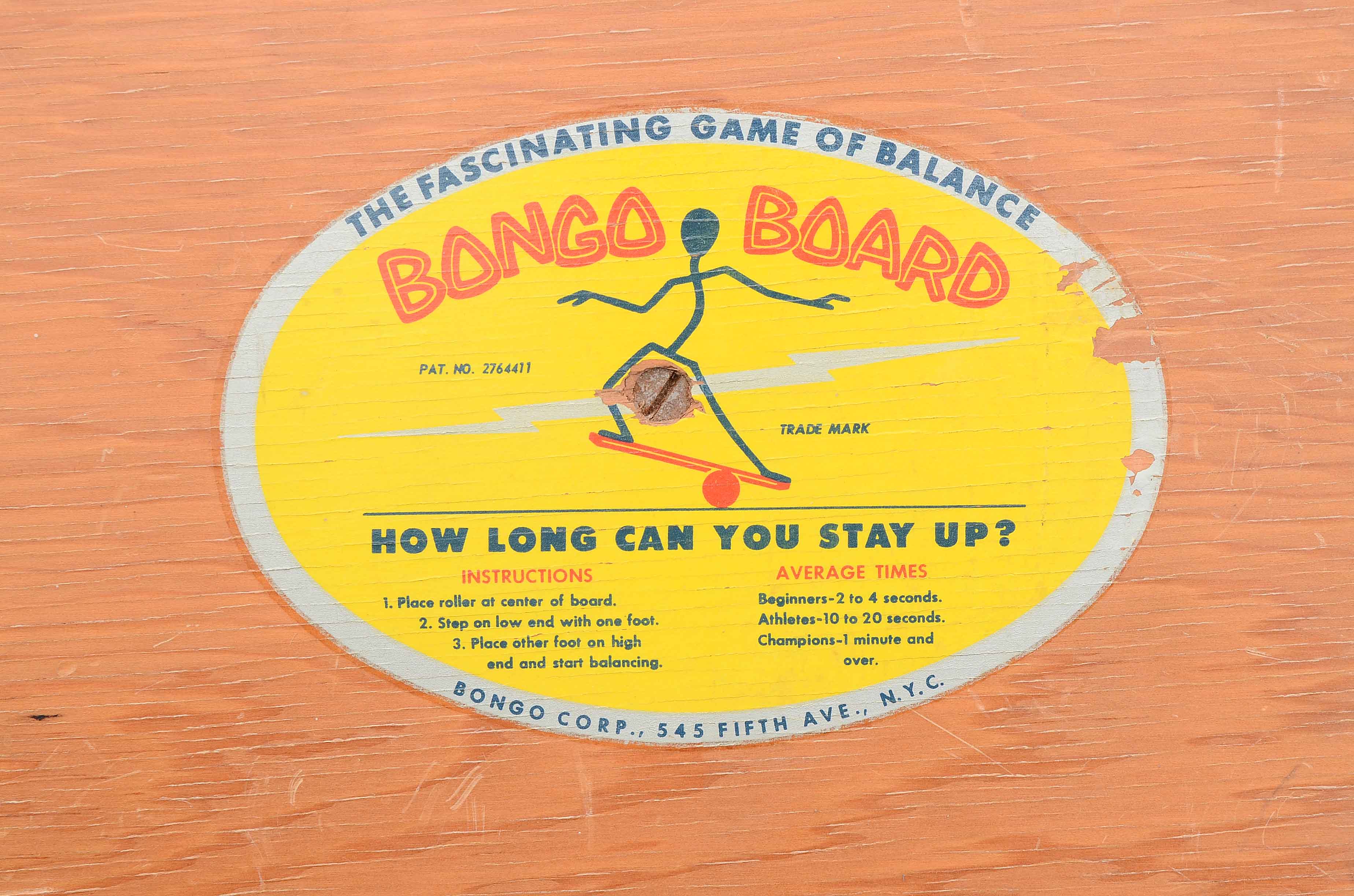 Mid Century Modern Bongo Balance Board