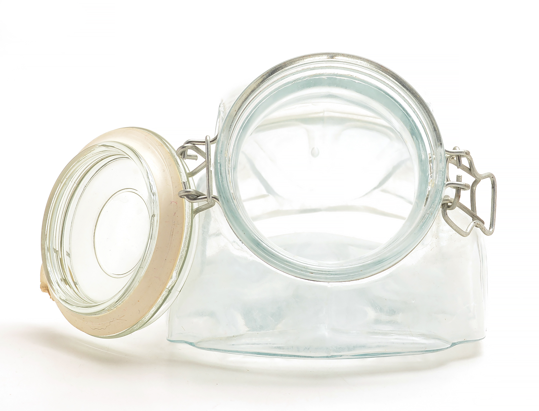 Vintage "Volkswagen Beetle" Glass Jar With Lid